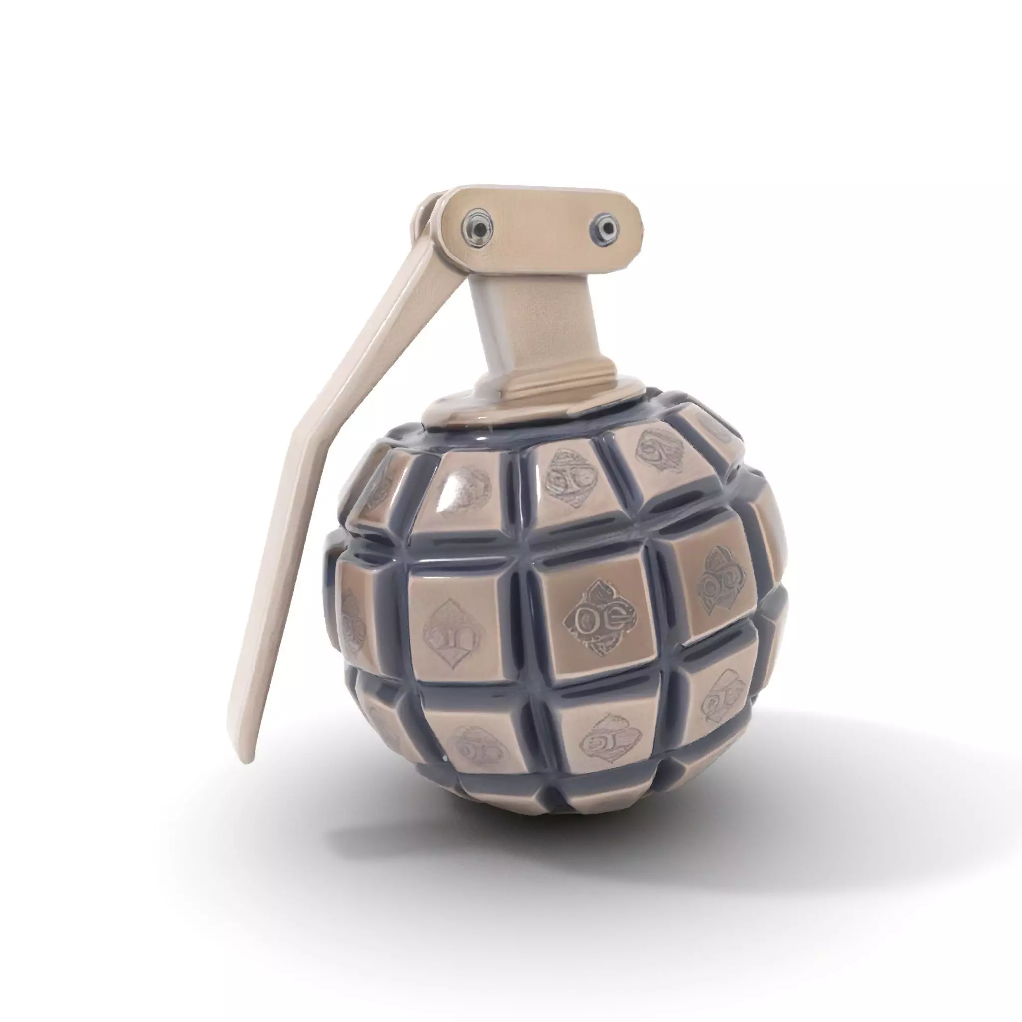 Grenade Model Pack  Detailed Modular Design Low-poly 3D model_6