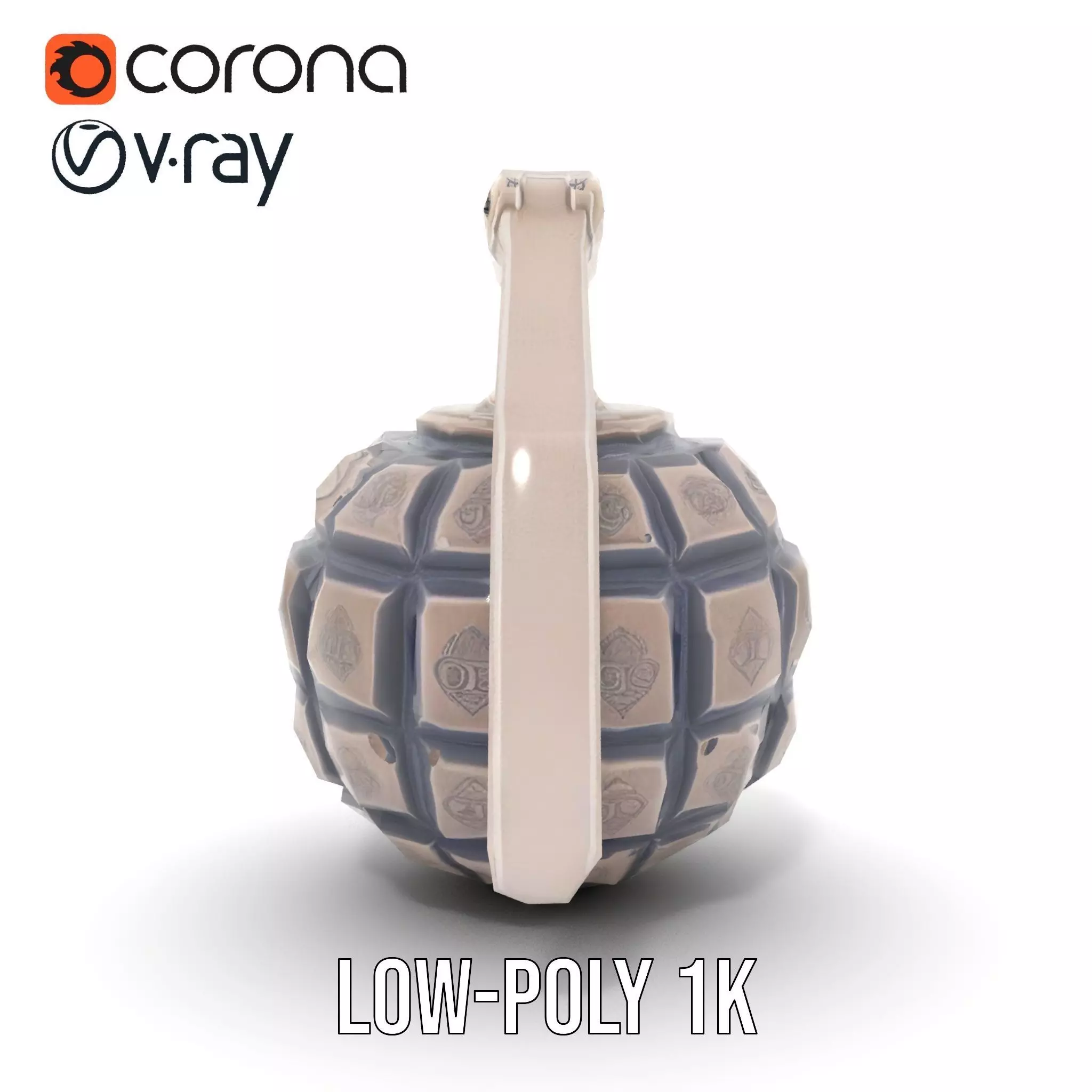 Grenade Model Pack  Detailed Modular Design Low-poly 3D model_14