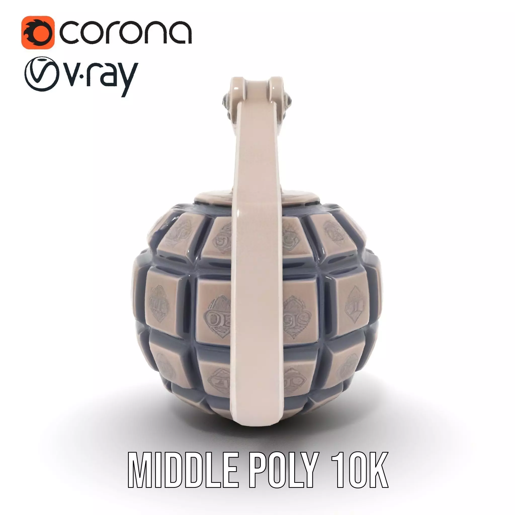 Grenade Model Pack  Detailed Modular Design Low-poly 3D model_13