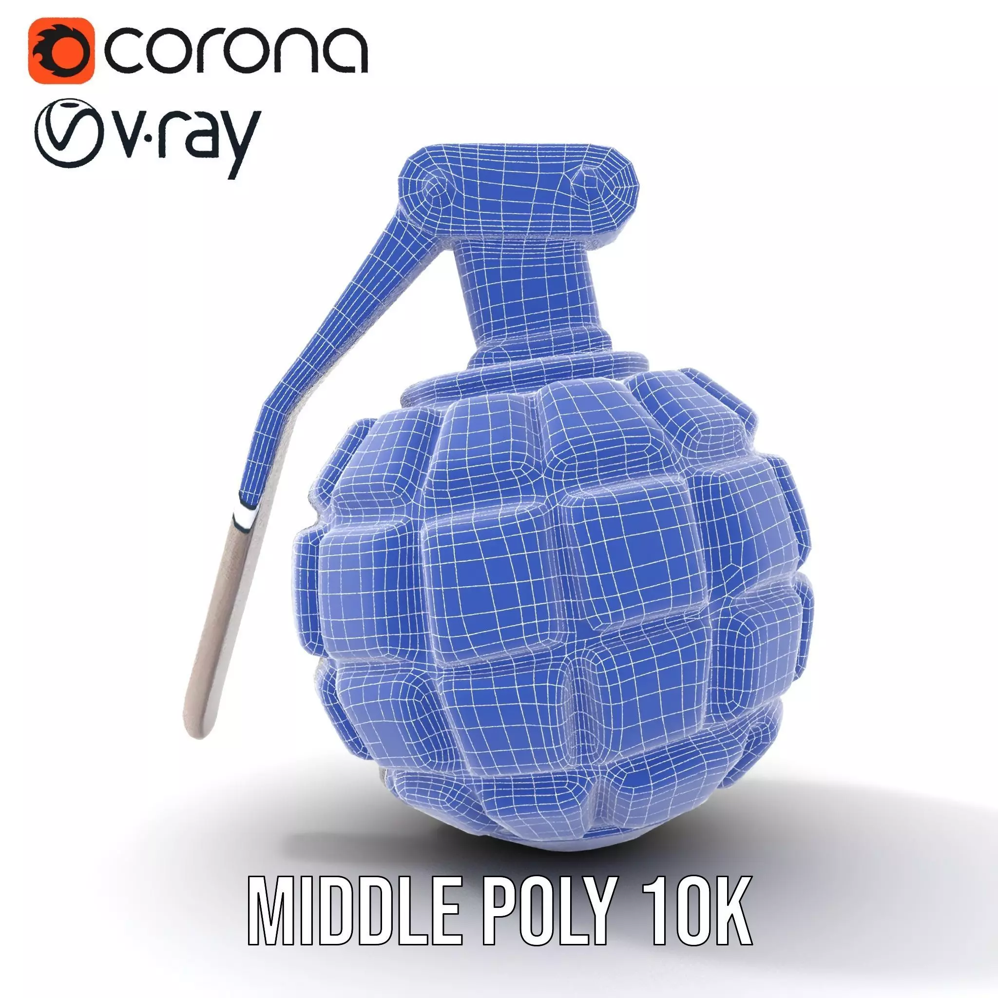 Grenade Model Pack  Detailed Modular Design Low-poly 3D model_27
