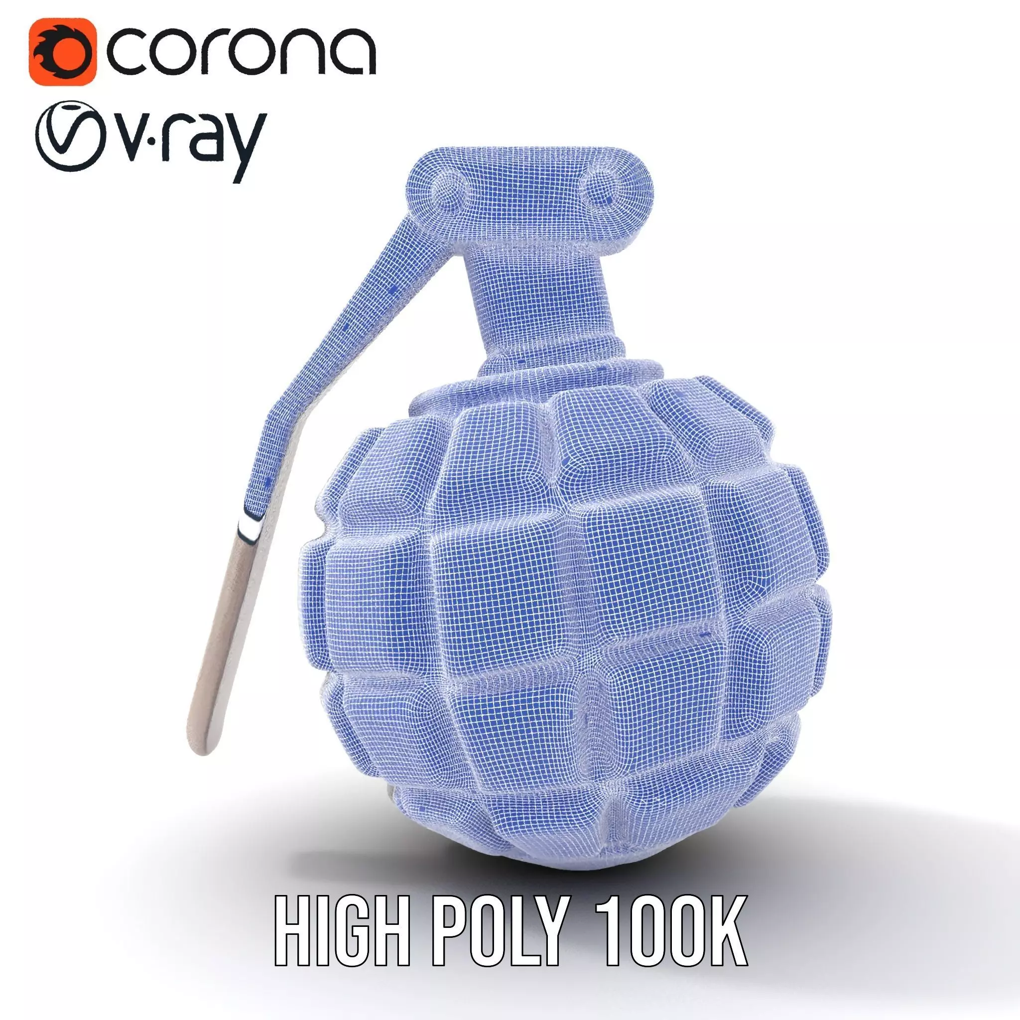 Grenade Model Pack  Detailed Modular Design Low-poly 3D model_34