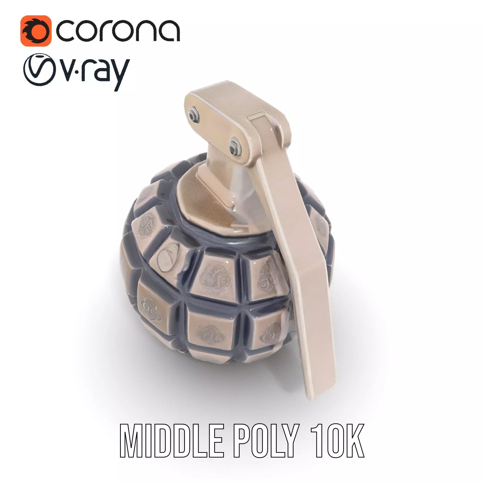 Grenade Model Pack  Detailed Modular Design Low-poly 3D model_15