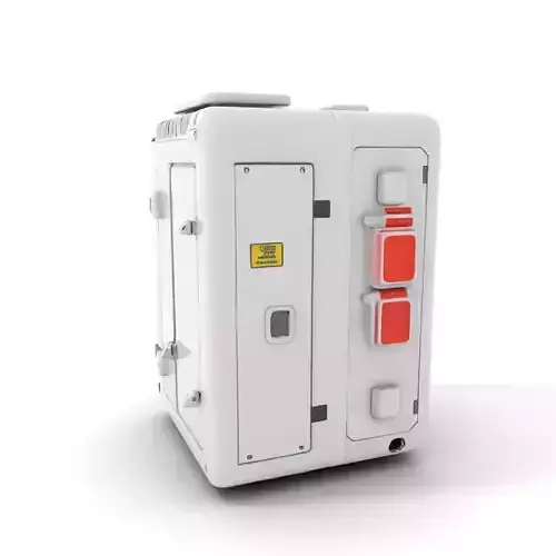 White Utility Box Model Pack with Red Indicators