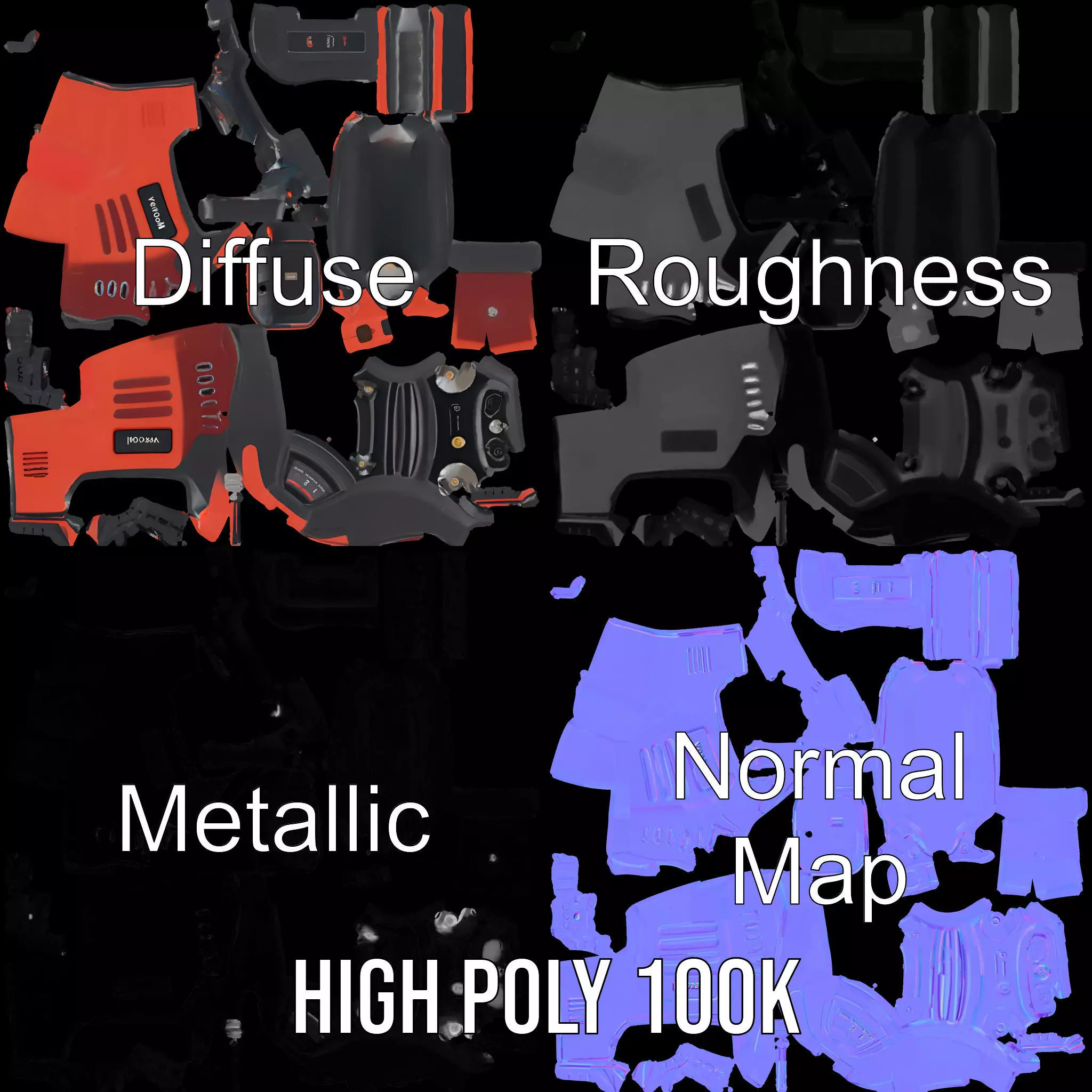 Plasma Wrench Model Pack Low-poly 3D model_4