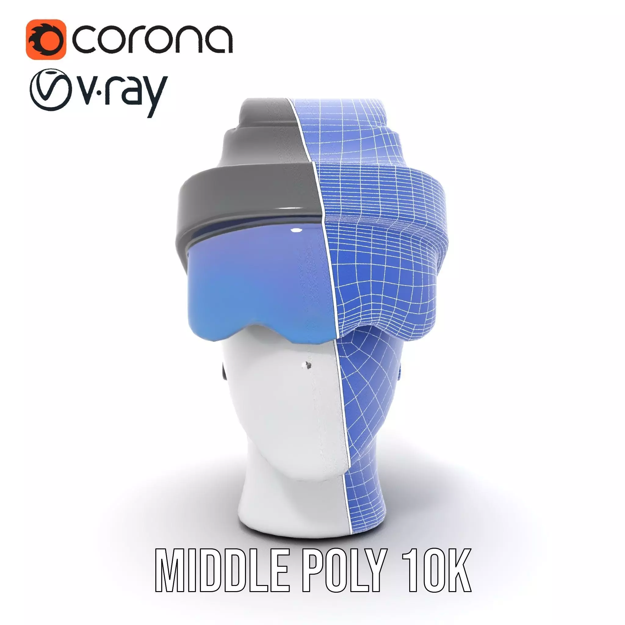 VR Headset and Headphones Model Pack Low-poly 3D model_31