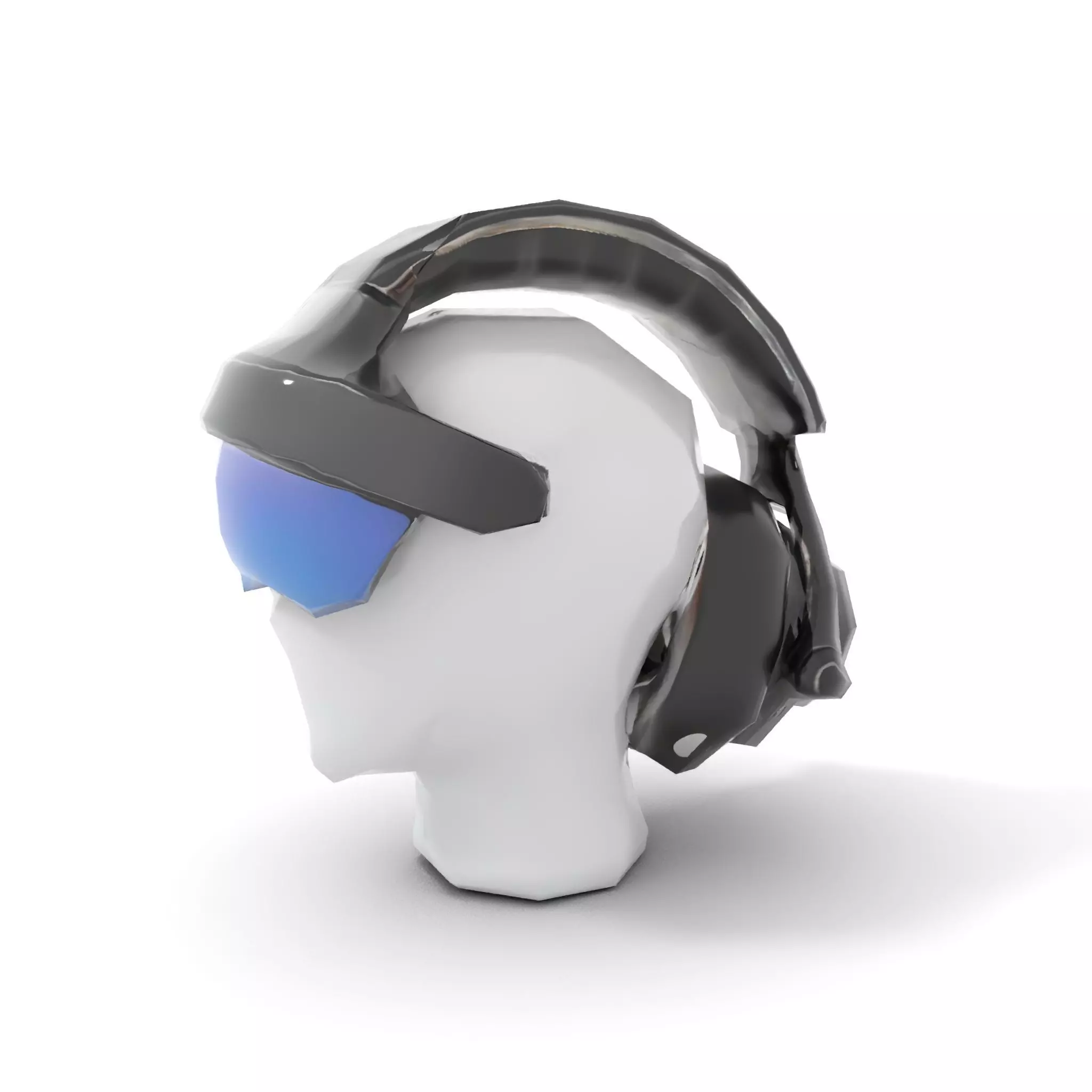 VR Headset and Headphones Model Pack Low-poly 3D model_8