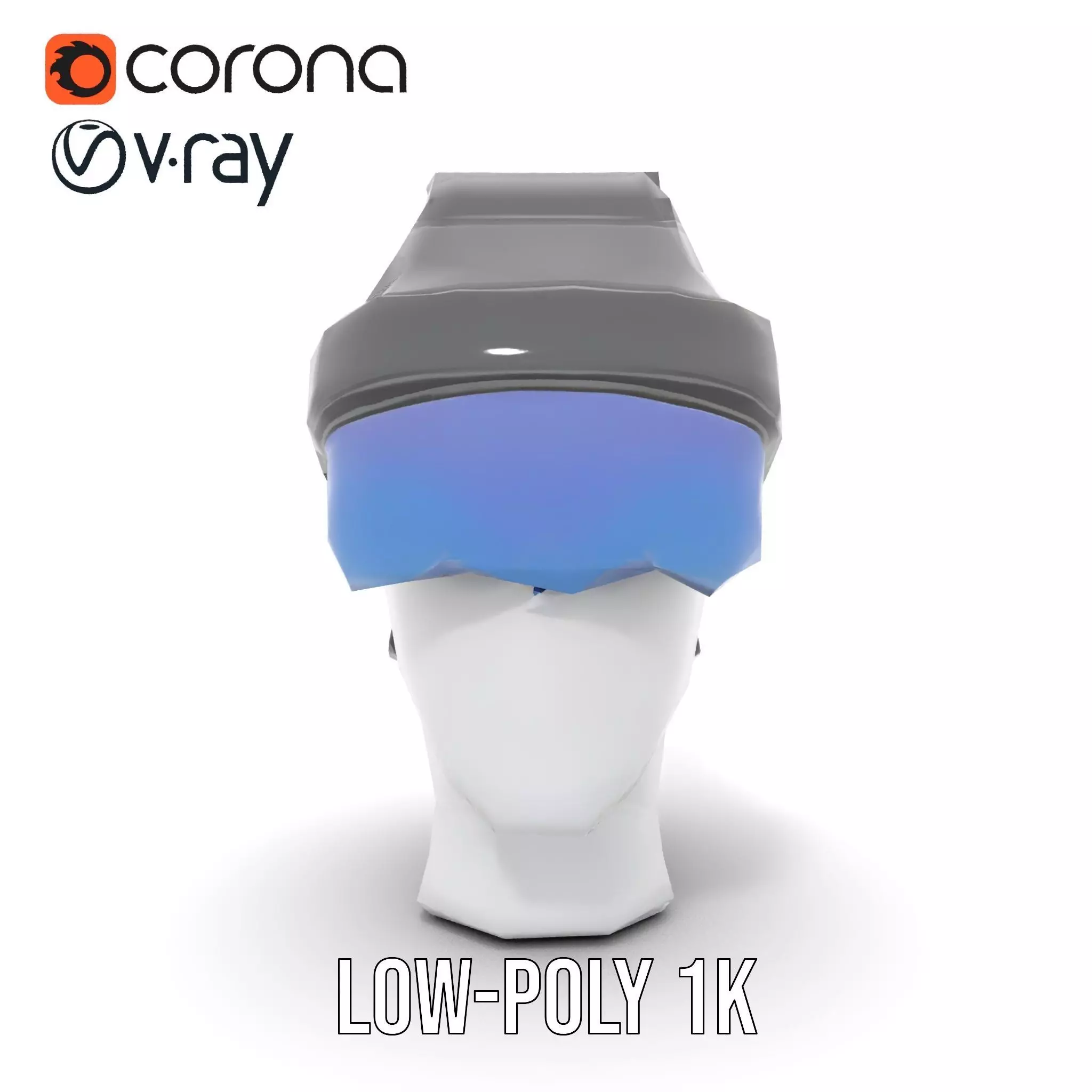 VR Headset and Headphones Model Pack Low-poly 3D model_26