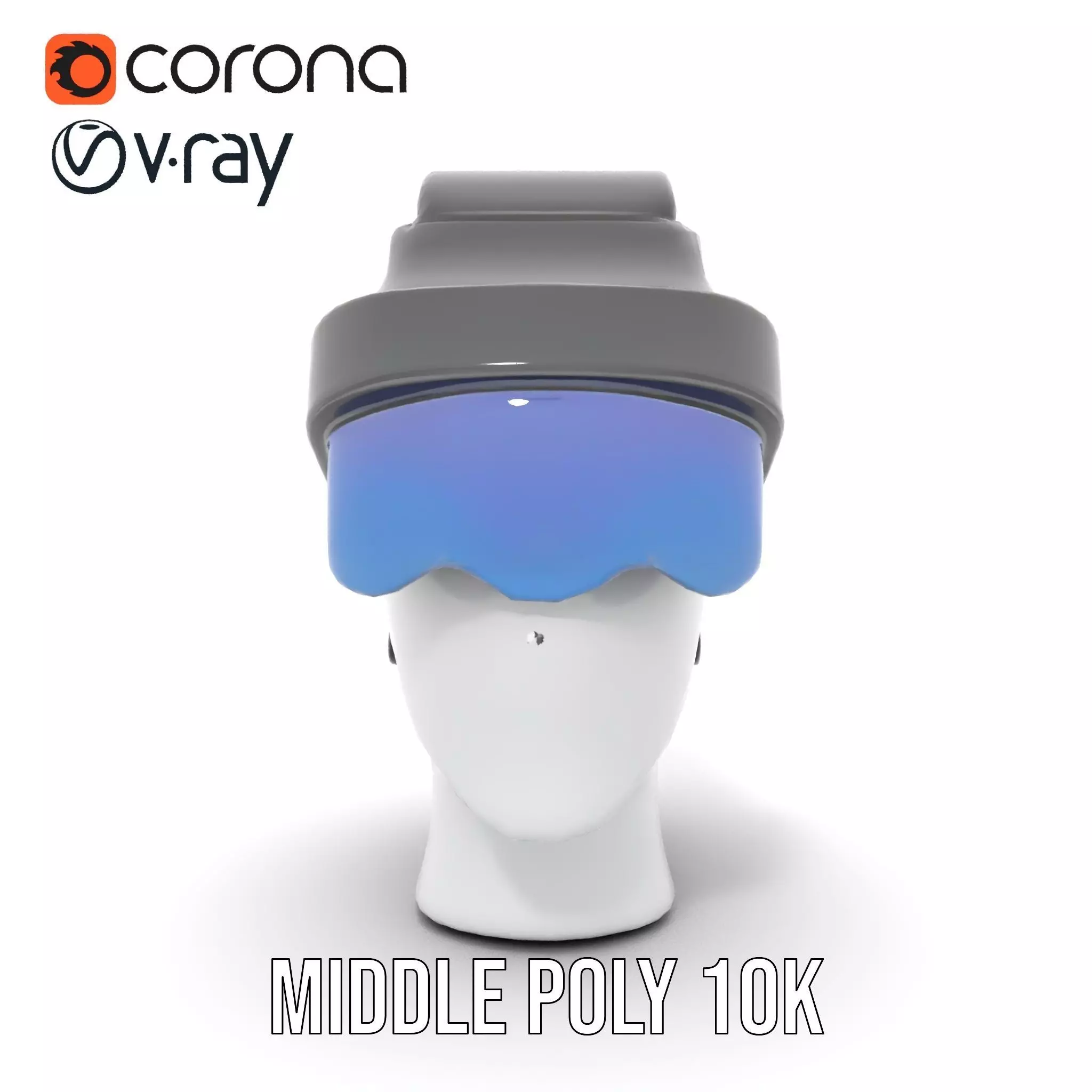 VR Headset and Headphones Model Pack Low-poly 3D model_23