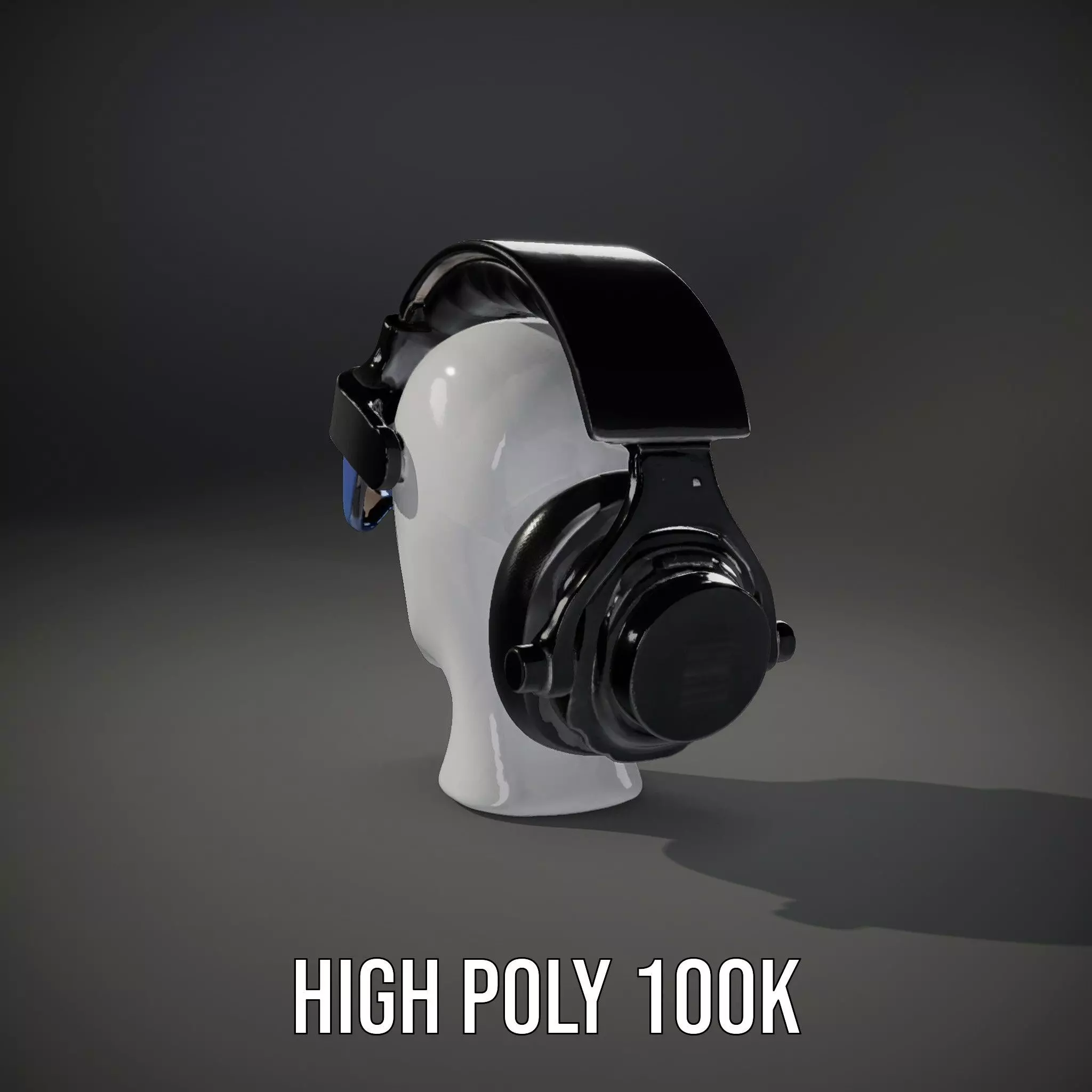 VR Headset and Headphones Model Pack Low-poly 3D model_9