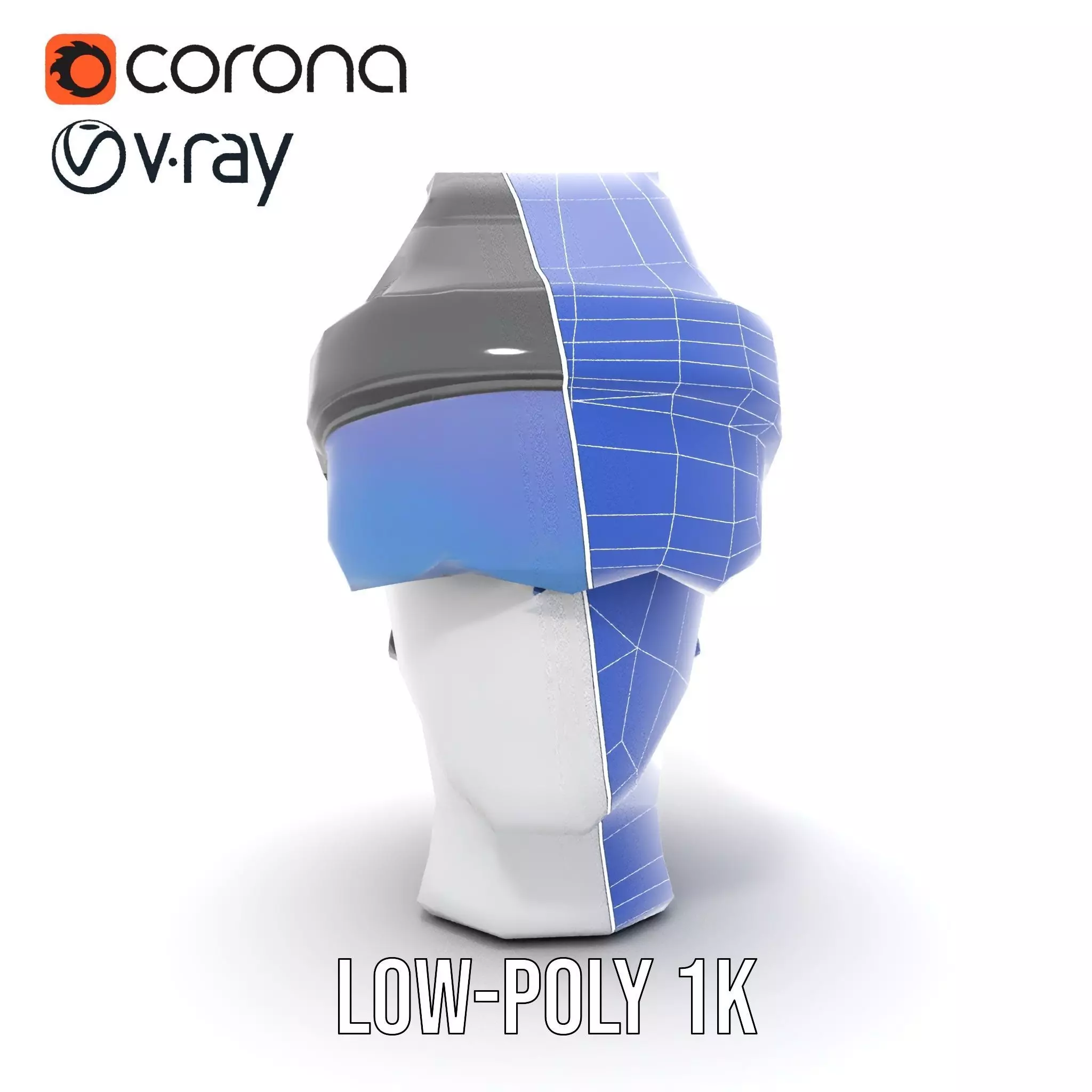 VR Headset and Headphones Model Pack Low-poly 3D model_29