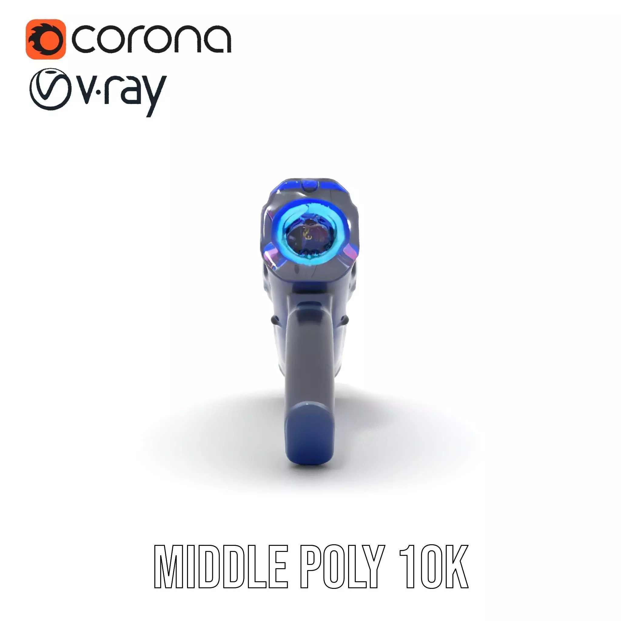 Futuristic SciFi Stun Gun Model Pack Low-poly 3D model_15