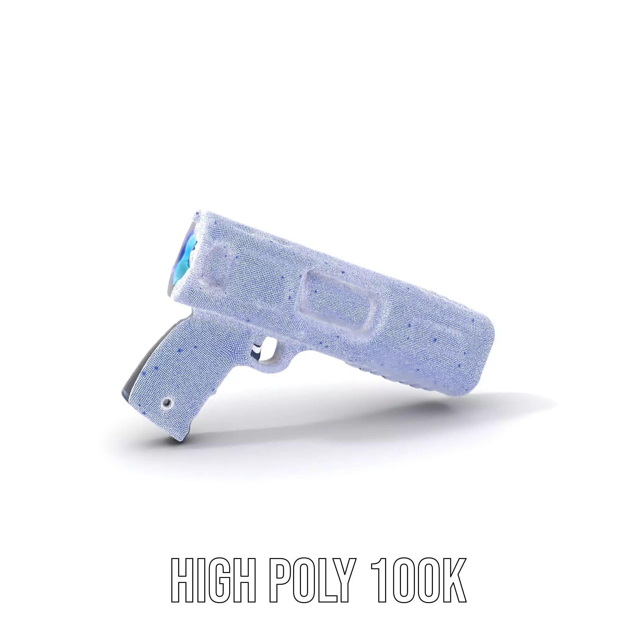 Futuristic SciFi Stun Gun Model Pack Low-poly 3D model_4