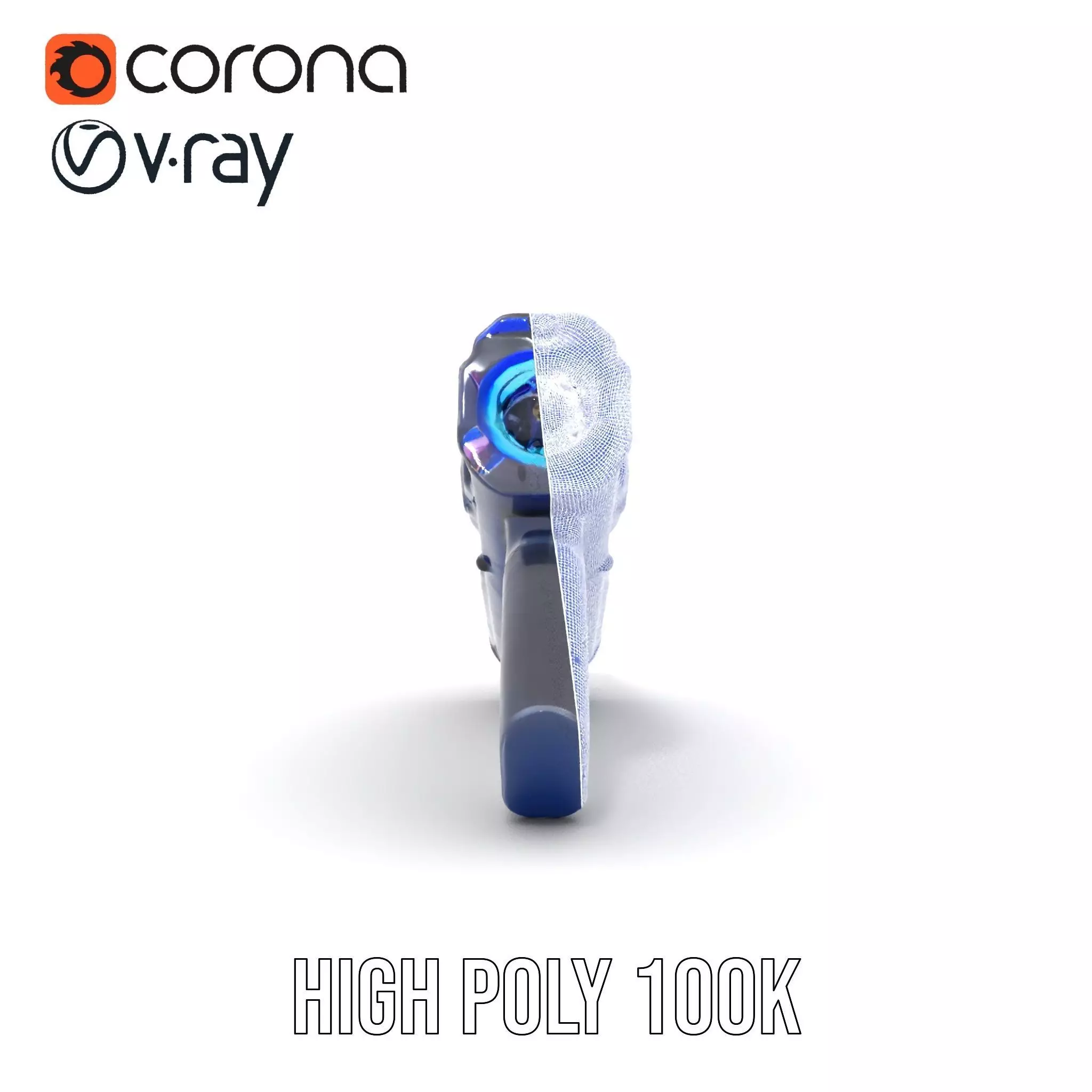 Futuristic SciFi Stun Gun Model Pack Low-poly 3D model_33