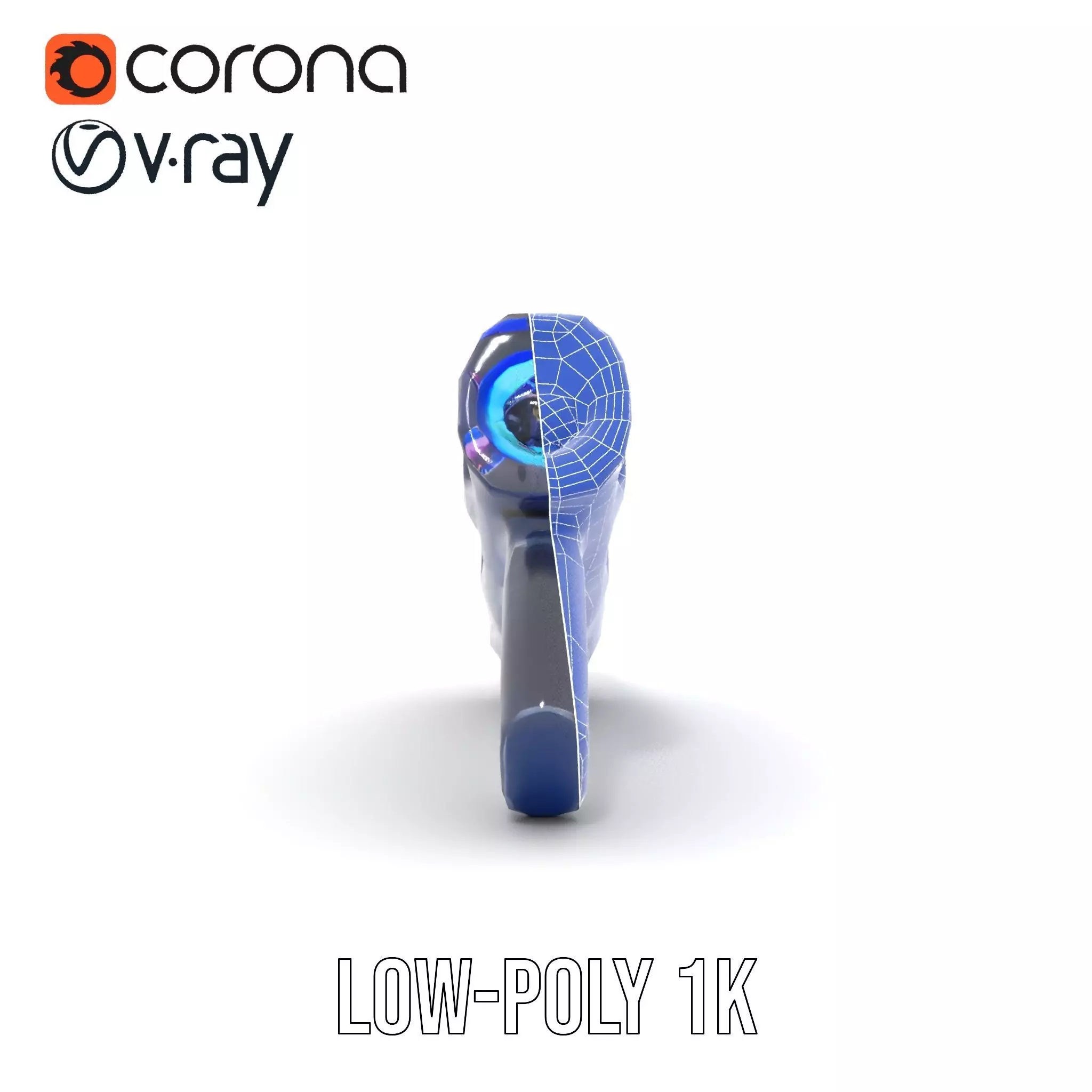 Futuristic SciFi Stun Gun Model Pack Low-poly 3D model_28