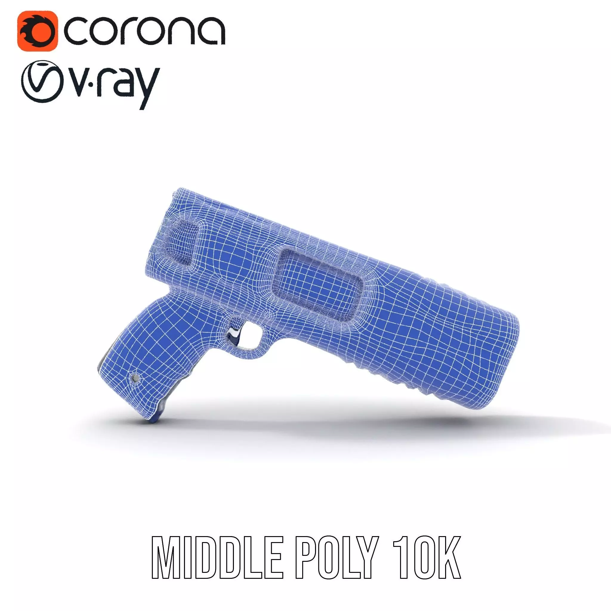 Futuristic SciFi Stun Gun Model Pack Low-poly 3D model_27