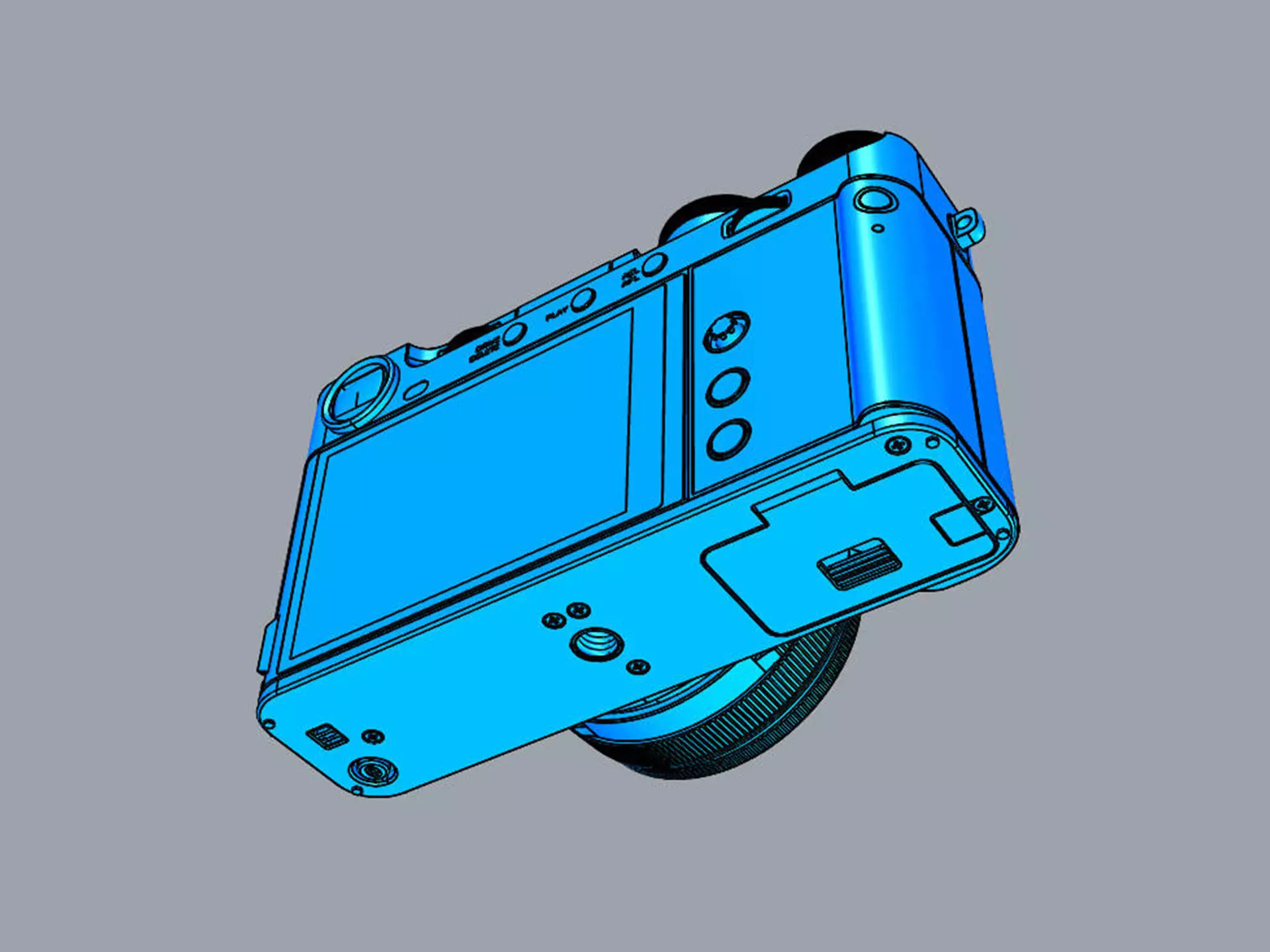 FUJIFILM X-E5 with XF 23mm Lens 3D model_27