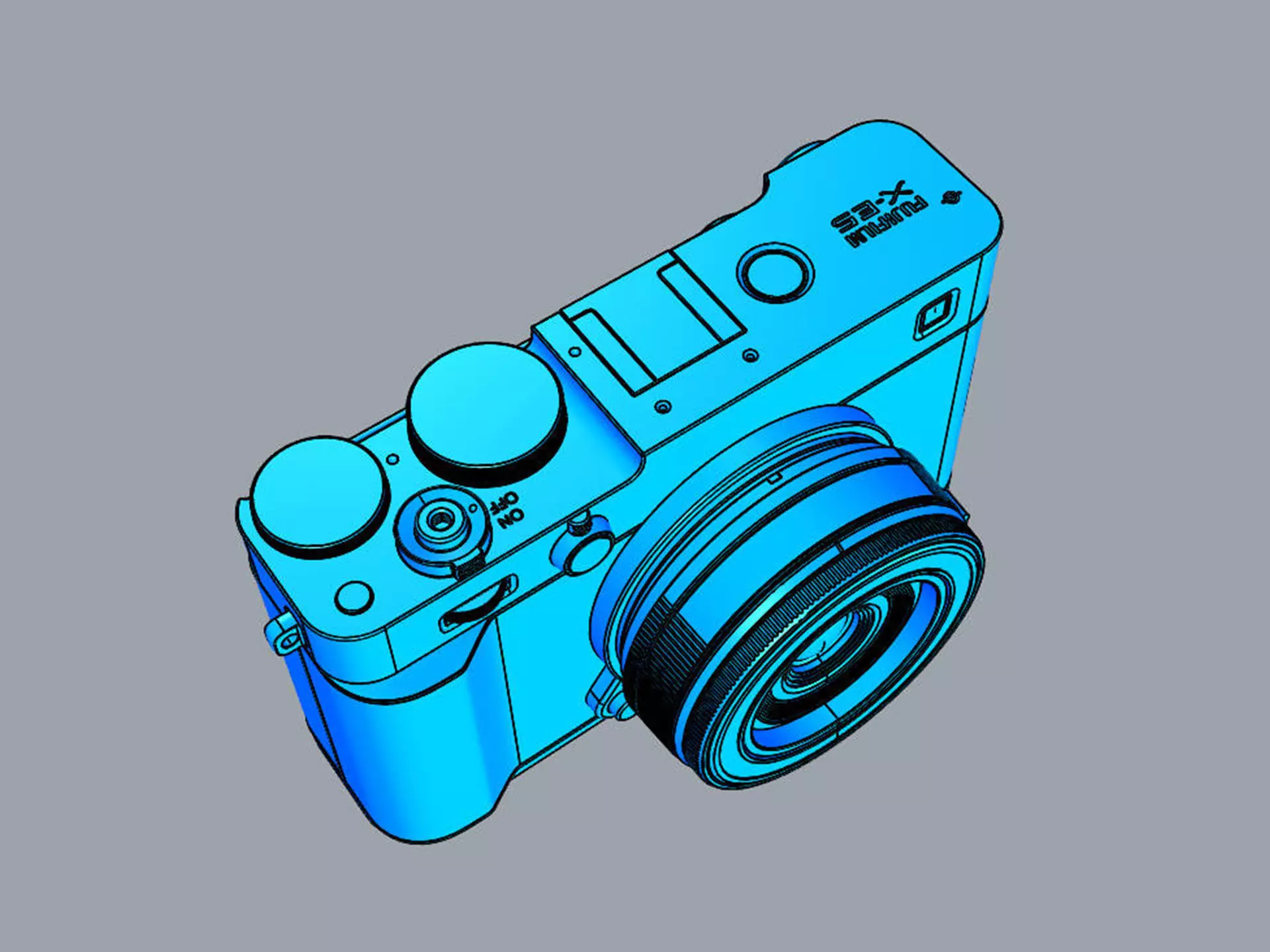 FUJIFILM X-E5 with XF 23mm Lens 3D model_26