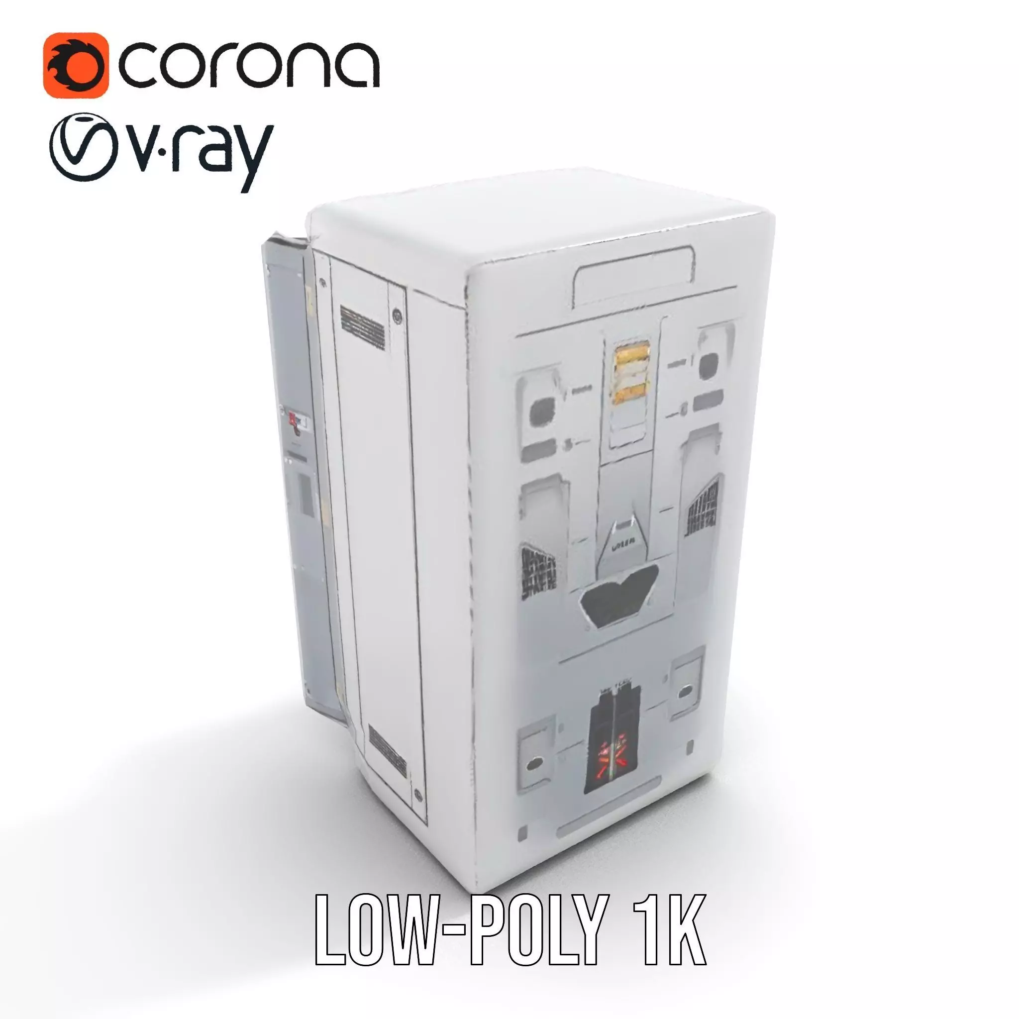 Astronaut Suit in Storage Model Pack Low-poly 3D model_15