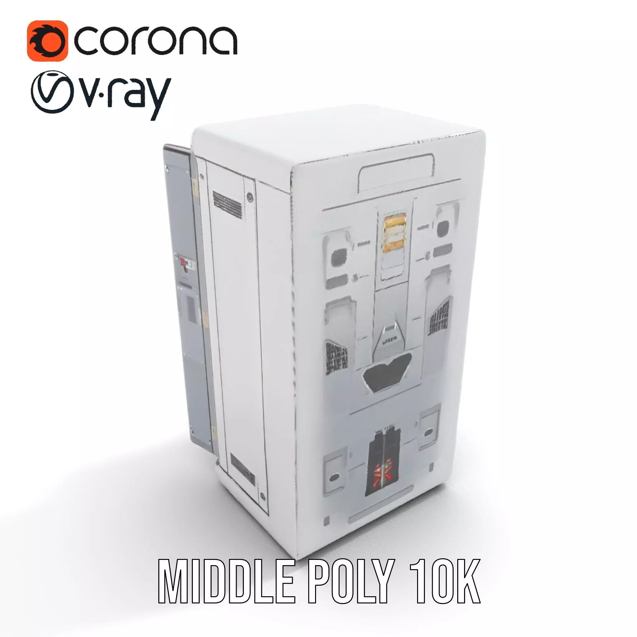 Astronaut Suit in Storage Model Pack Low-poly 3D model_25