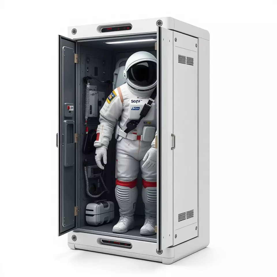Astronaut Suit in Storage Model Pack Low-poly 3D model_3