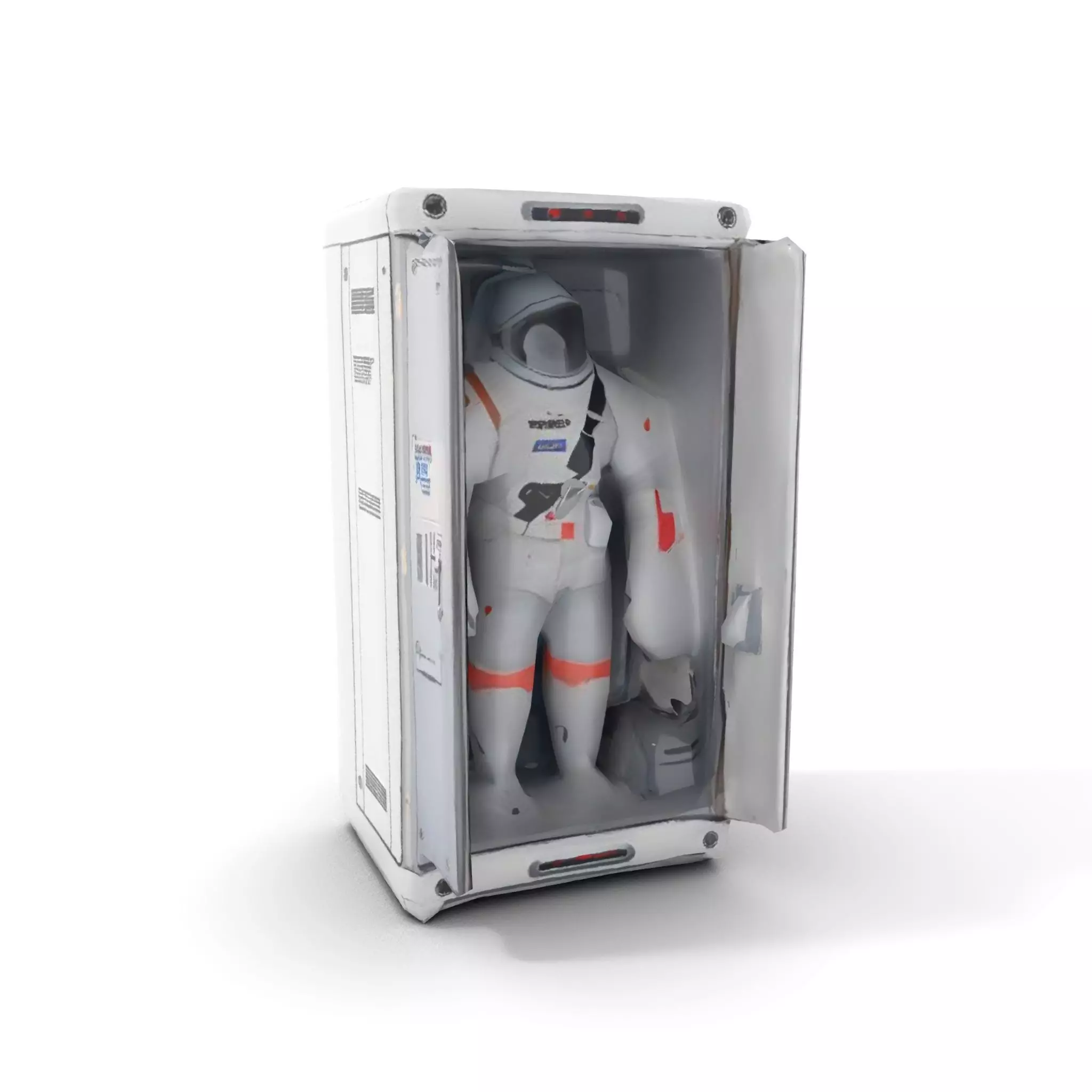 Astronaut Suit in Storage Model Pack Low-poly 3D model_8