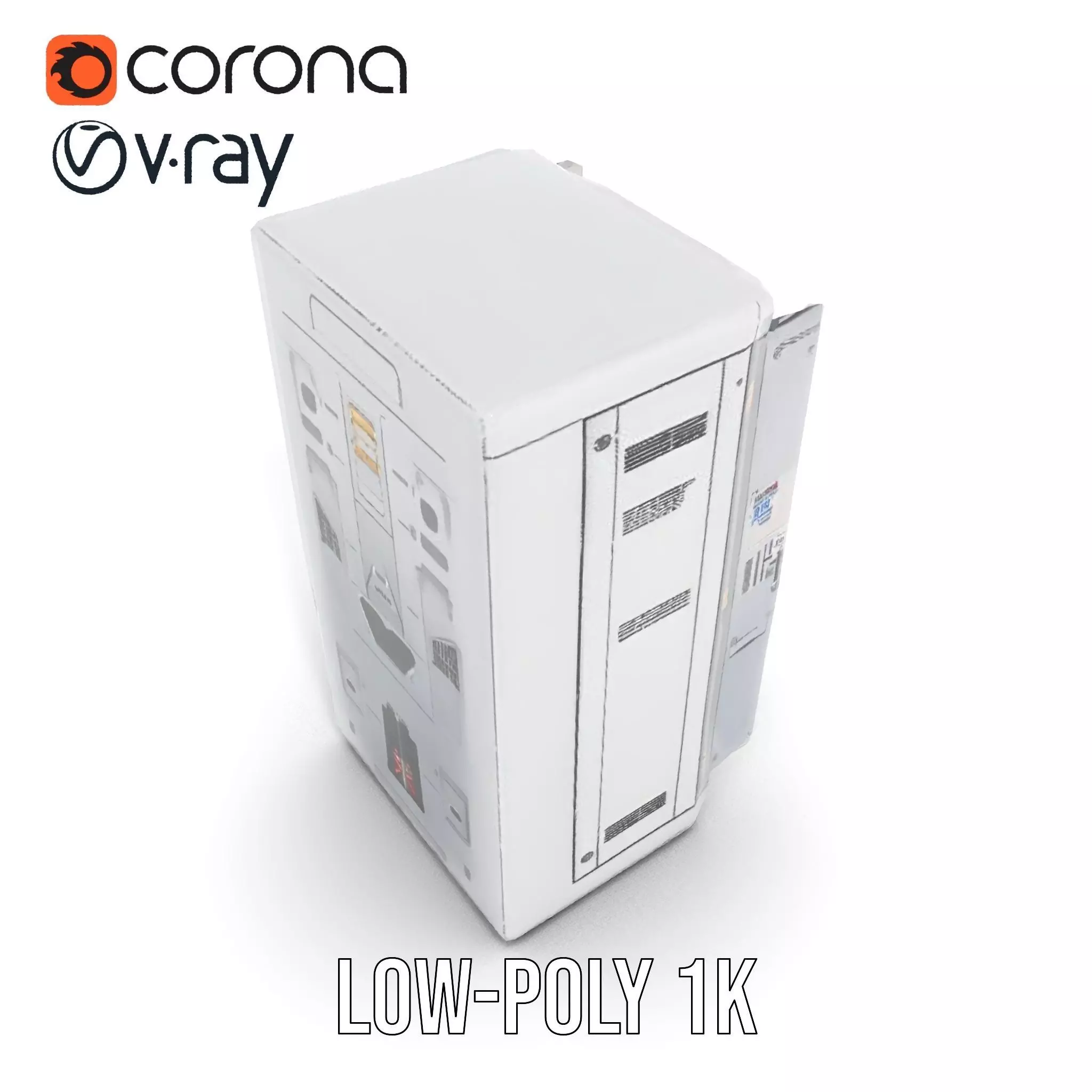 Astronaut Suit in Storage Model Pack Low-poly 3D model_10