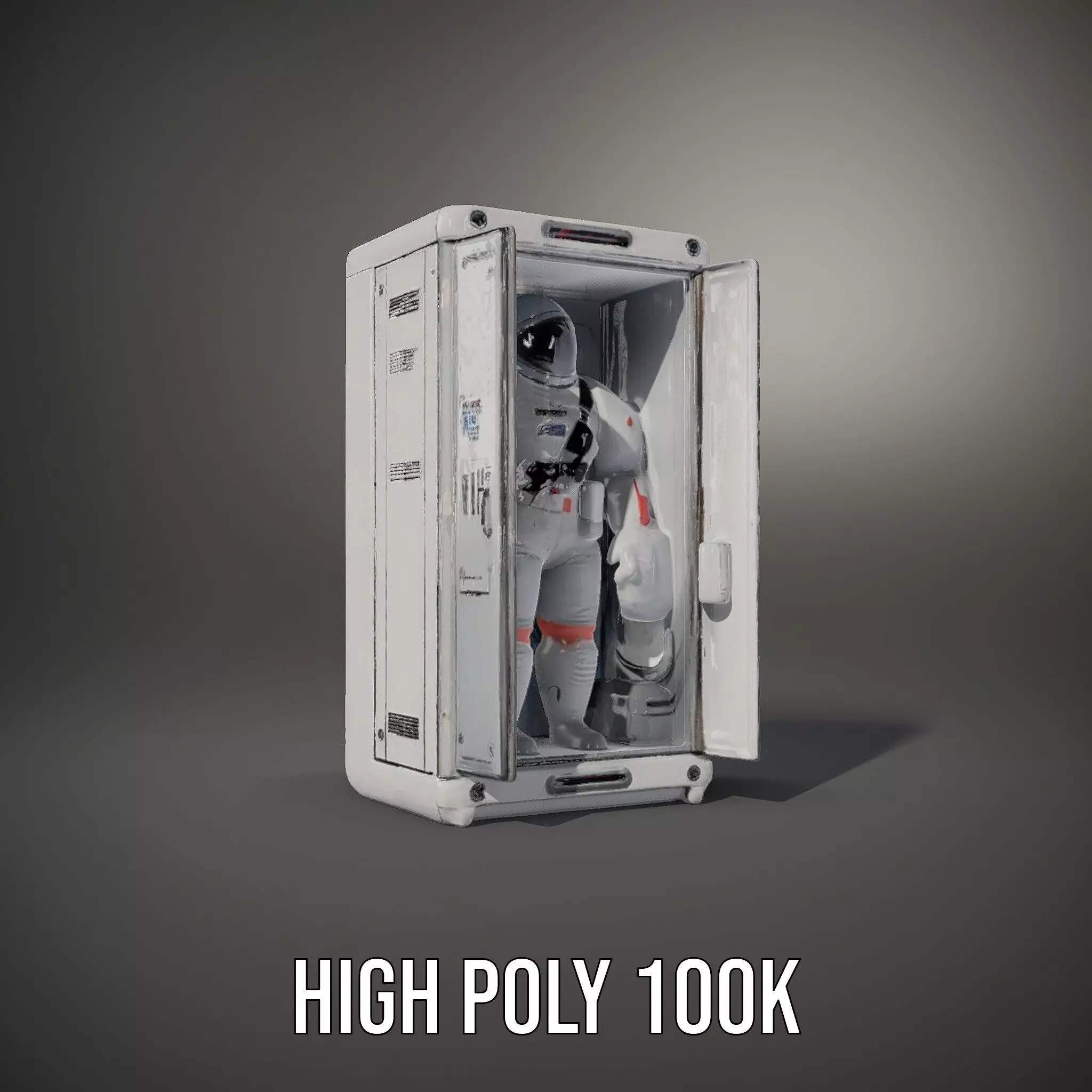 Astronaut Suit in Storage Model Pack Low-poly 3D model_11