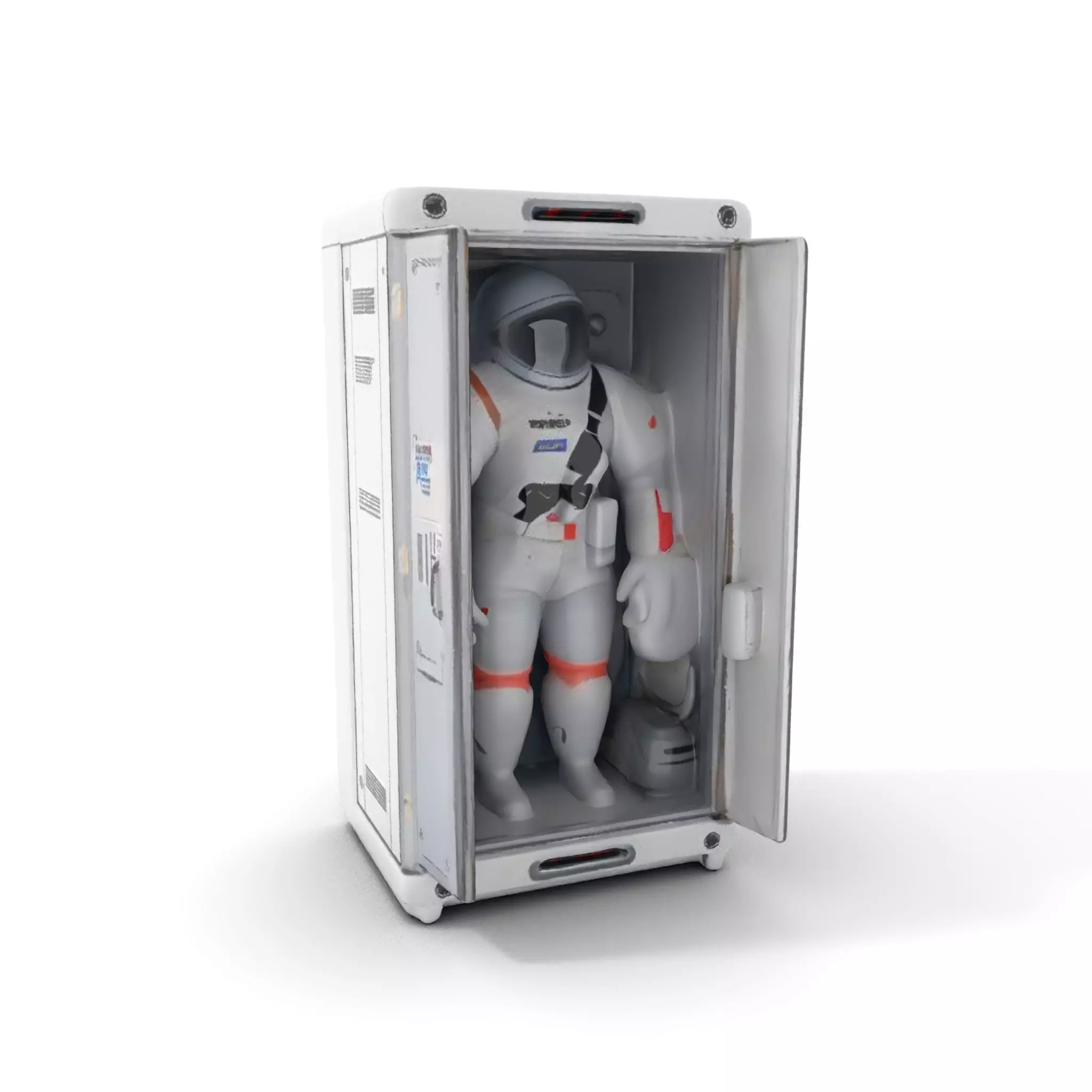 Astronaut Suit in Storage Model Pack Low-poly 3D model_0
