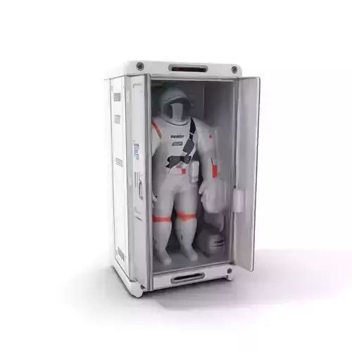 Astronaut Suit in Storage Model Pack Low-poly 3D model Astronaut Suit in Storage Model Pack Low-poly 3D model