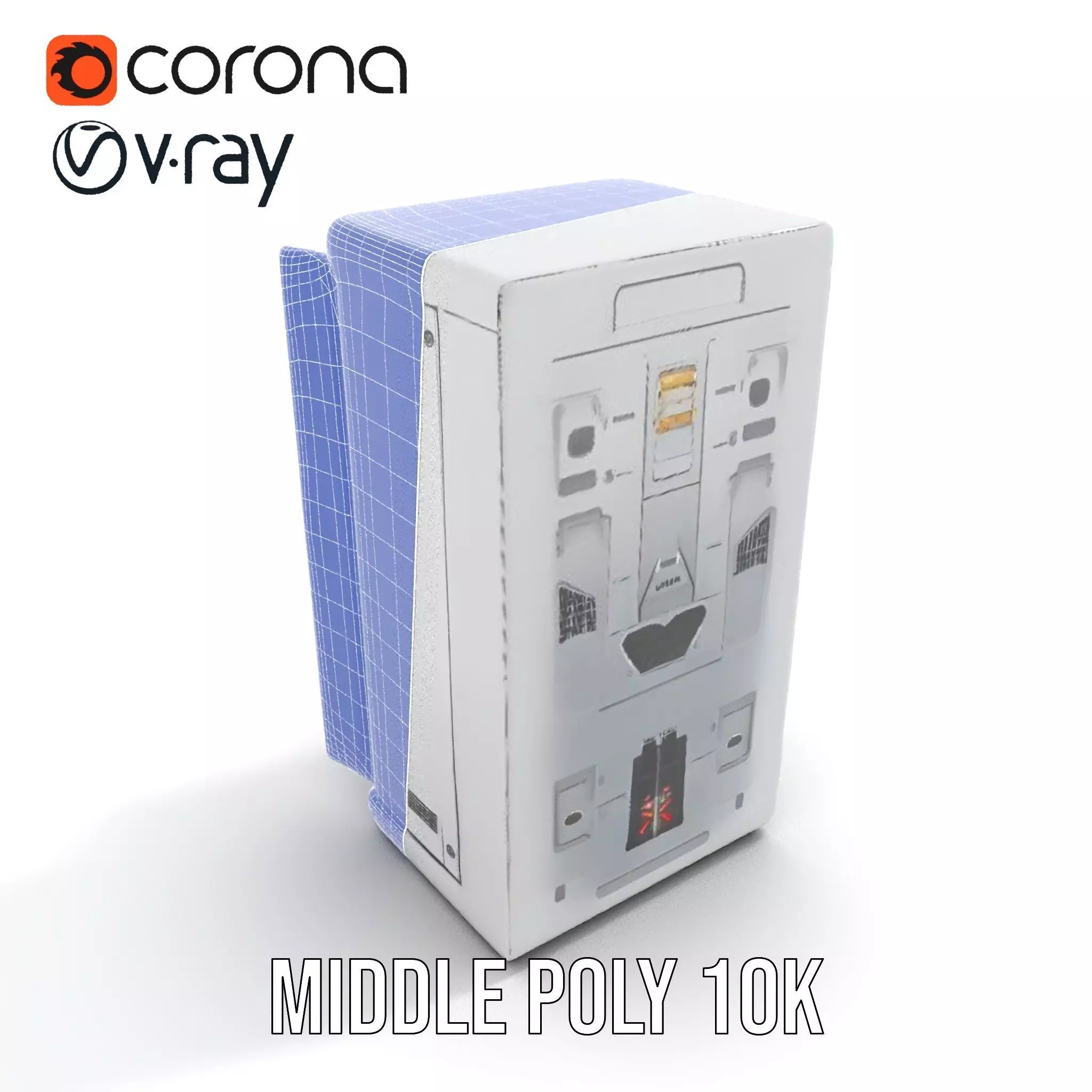 Astronaut Suit in Storage Model Pack Low-poly 3D model_12