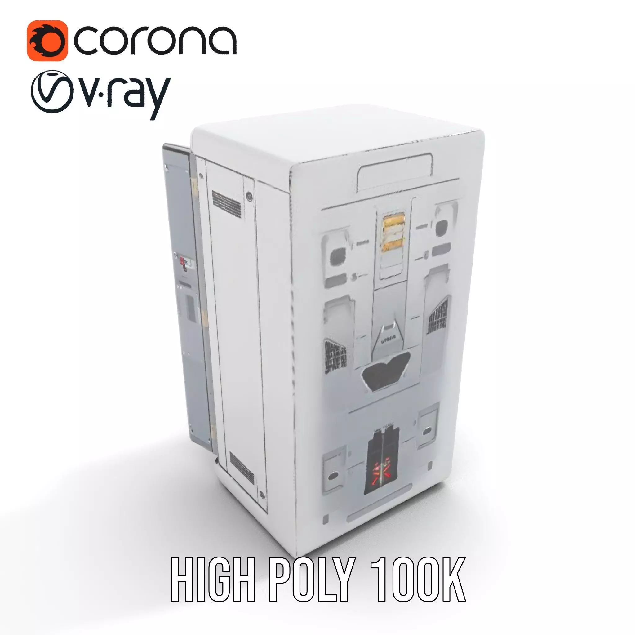 Astronaut Suit in Storage Model Pack Low-poly 3D model_21