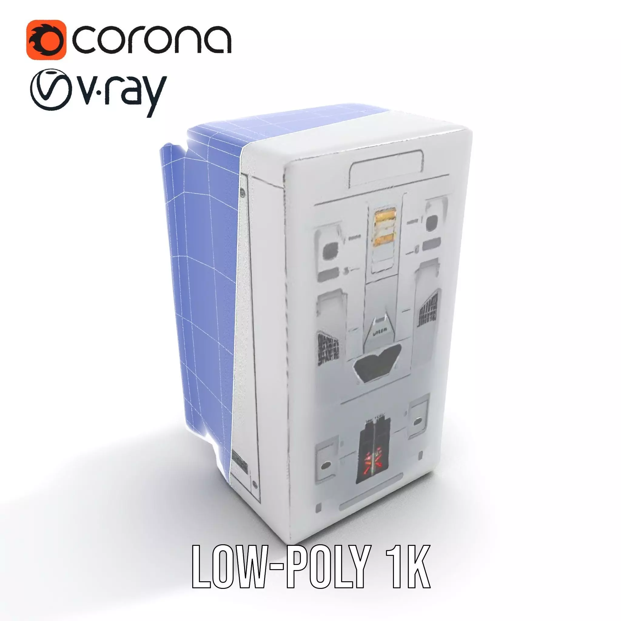 Astronaut Suit in Storage Model Pack Low-poly 3D model_28