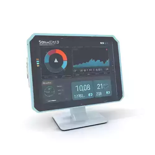 Futuristic Data Display Monitor model pack Low-poly 3D model