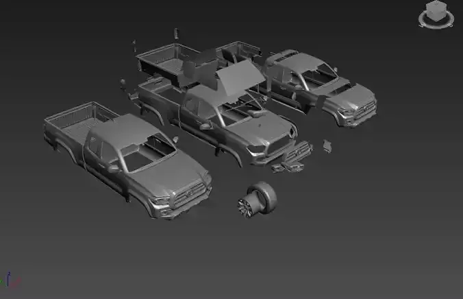 TOYOTA TACOMA TRD OFF-ROAD 2017 SEPARATED-READY TO PRINT