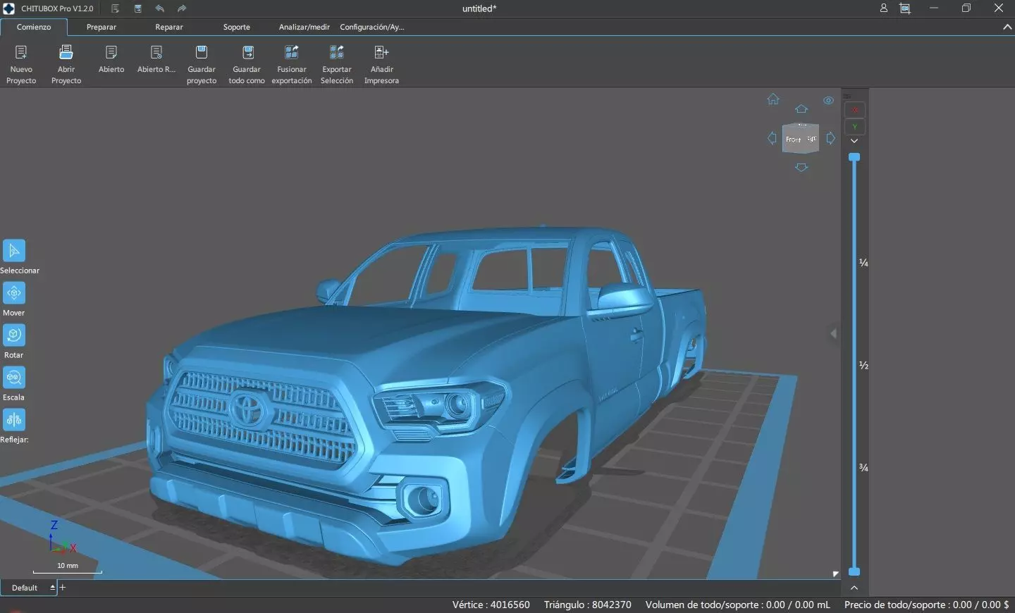 TOYOTA TACOMA TRD OFF-ROAD 2017 SEPARATED-READY TO PRINT 3D print model_5