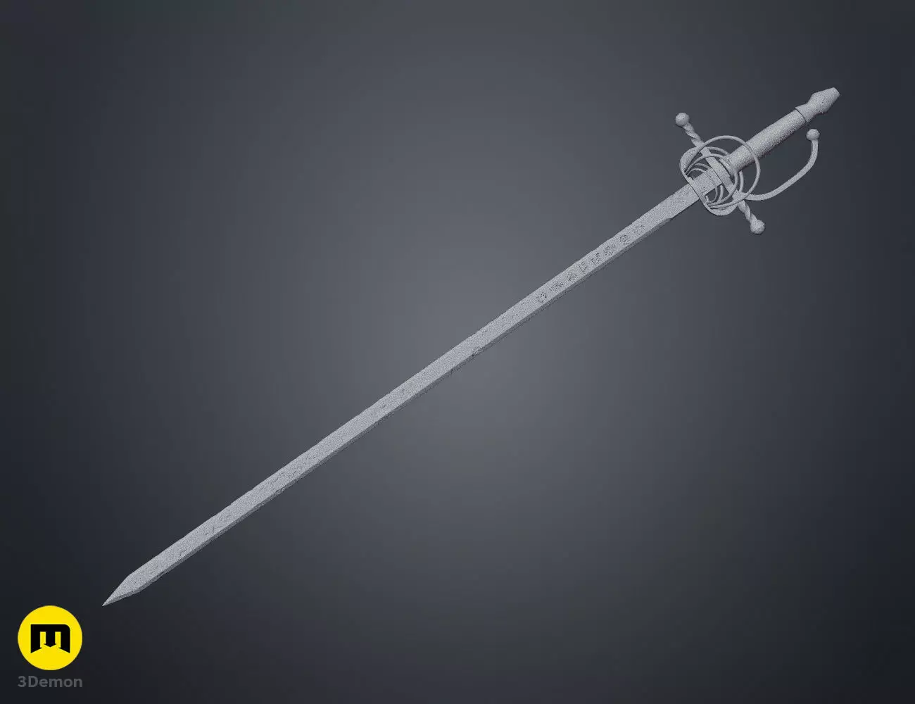 Expedition 33 Maelle Sword - Maellum Rapier 3D print model_17