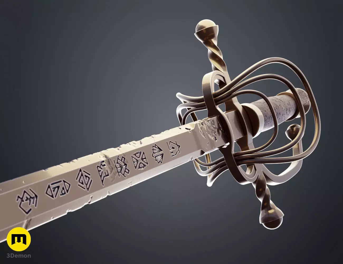 Expedition 33 Maelle Sword - Maellum Rapier 3D print model_9