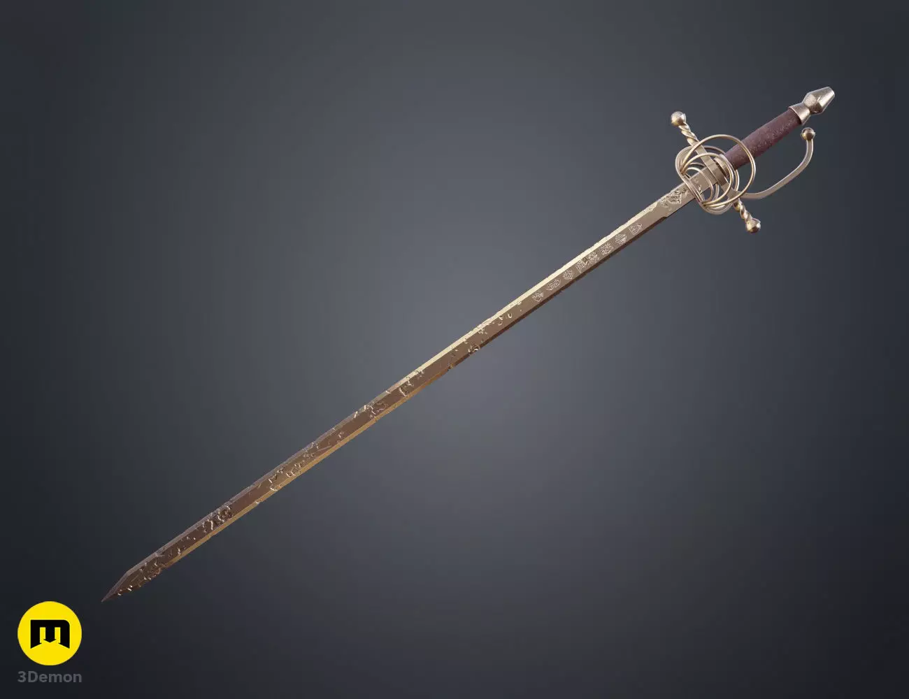 Expedition 33 Maelle Sword - Maellum Rapier 3D print model_1