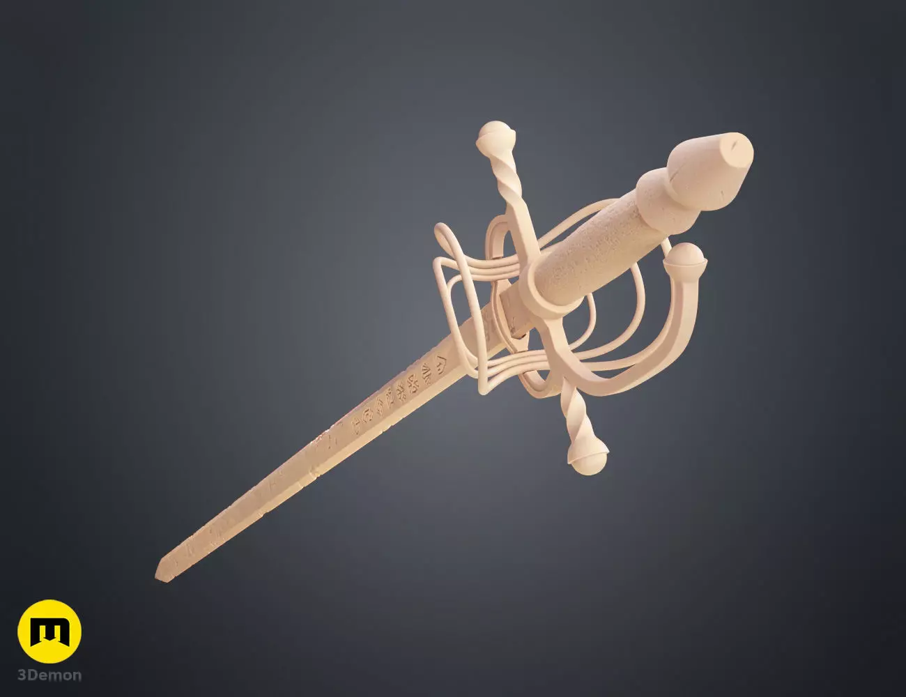 Expedition 33 Maelle Sword - Maellum Rapier 3D print model_12