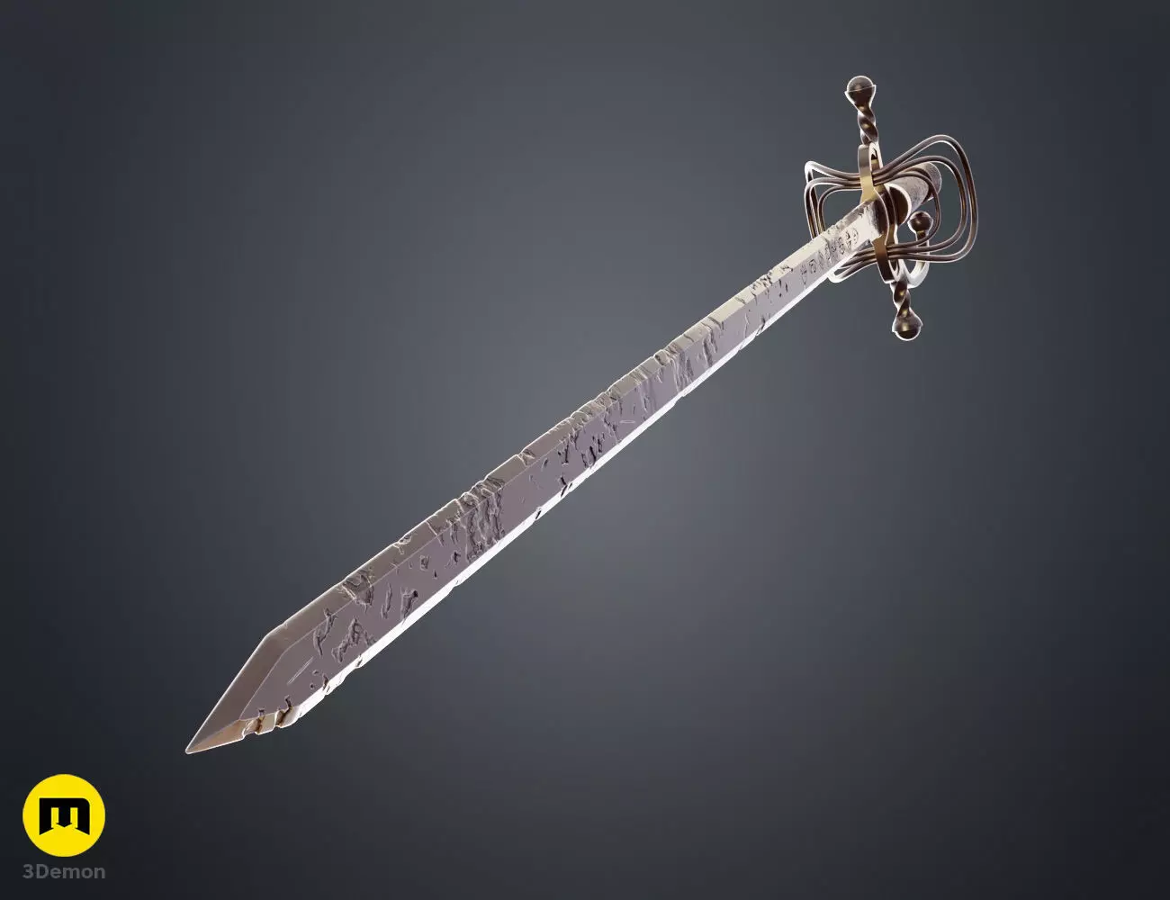 Expedition 33 Maelle Sword - Maellum Rapier 3D print model_14