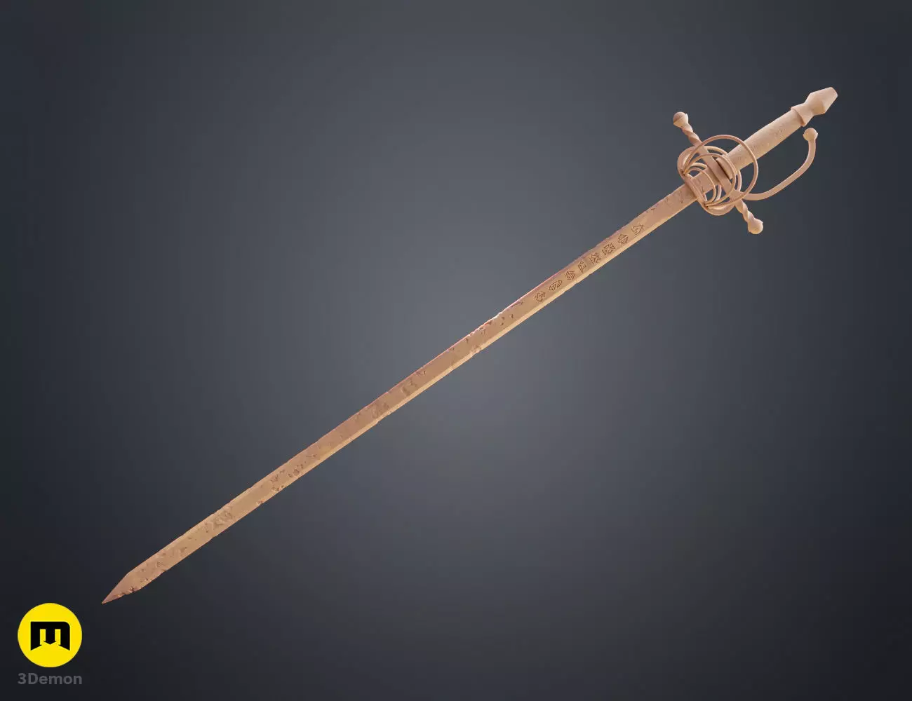 Expedition 33 Maelle Sword - Maellum Rapier 3D print model_11