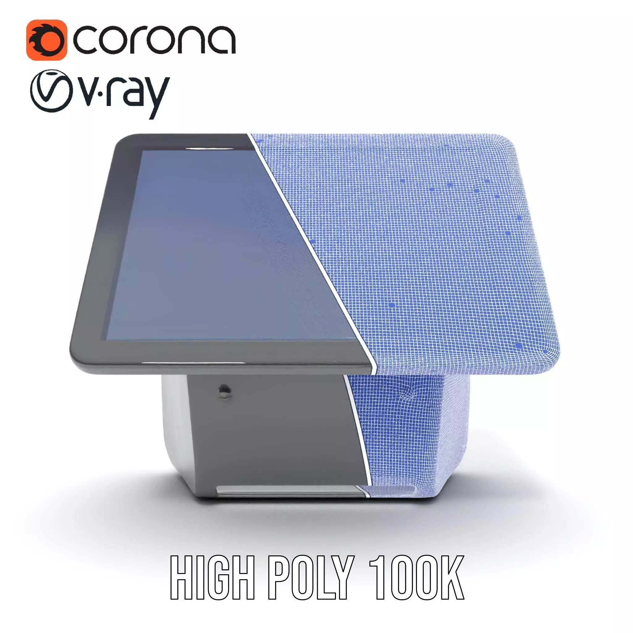 Tablet Stand Display Model Pack Low-poly 3D model_35