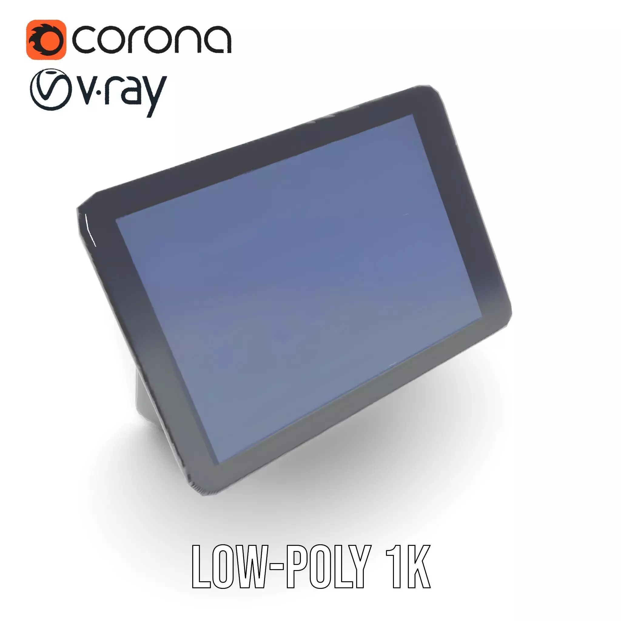 Tablet Stand Display Model Pack Low-poly 3D model_14