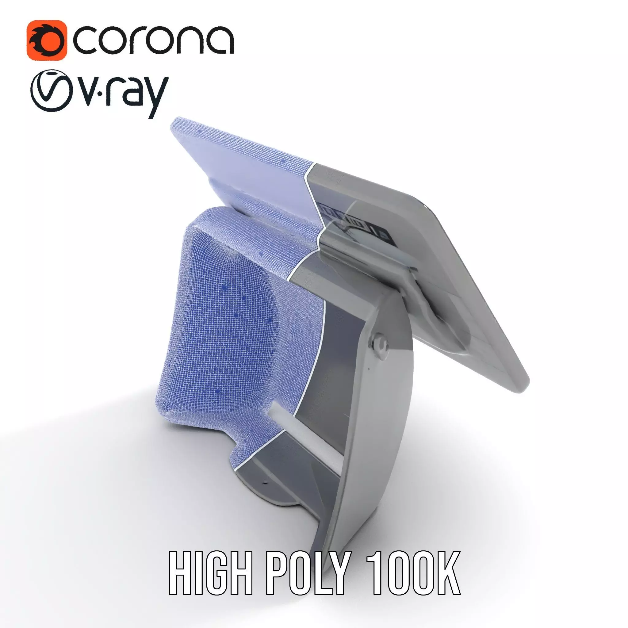 Tablet Stand Display Model Pack Low-poly 3D model_30