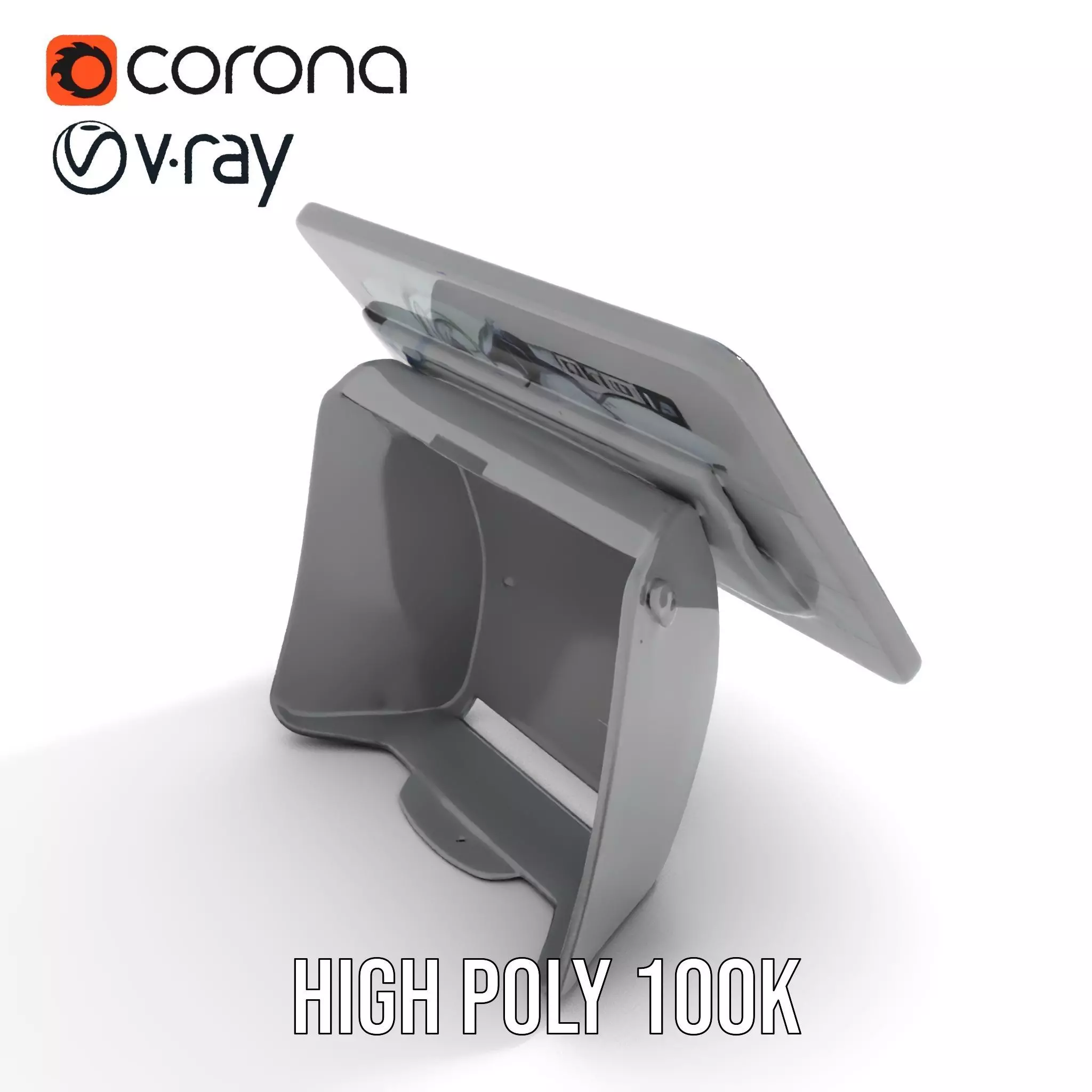 Tablet Stand Display Model Pack Low-poly 3D model_18