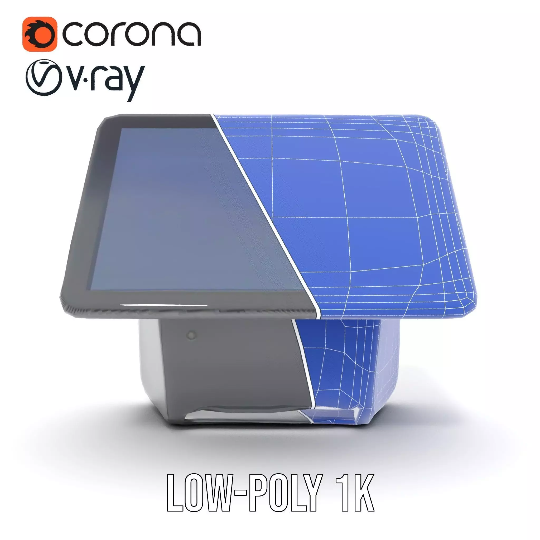 Tablet Stand Display Model Pack Low-poly 3D model_26