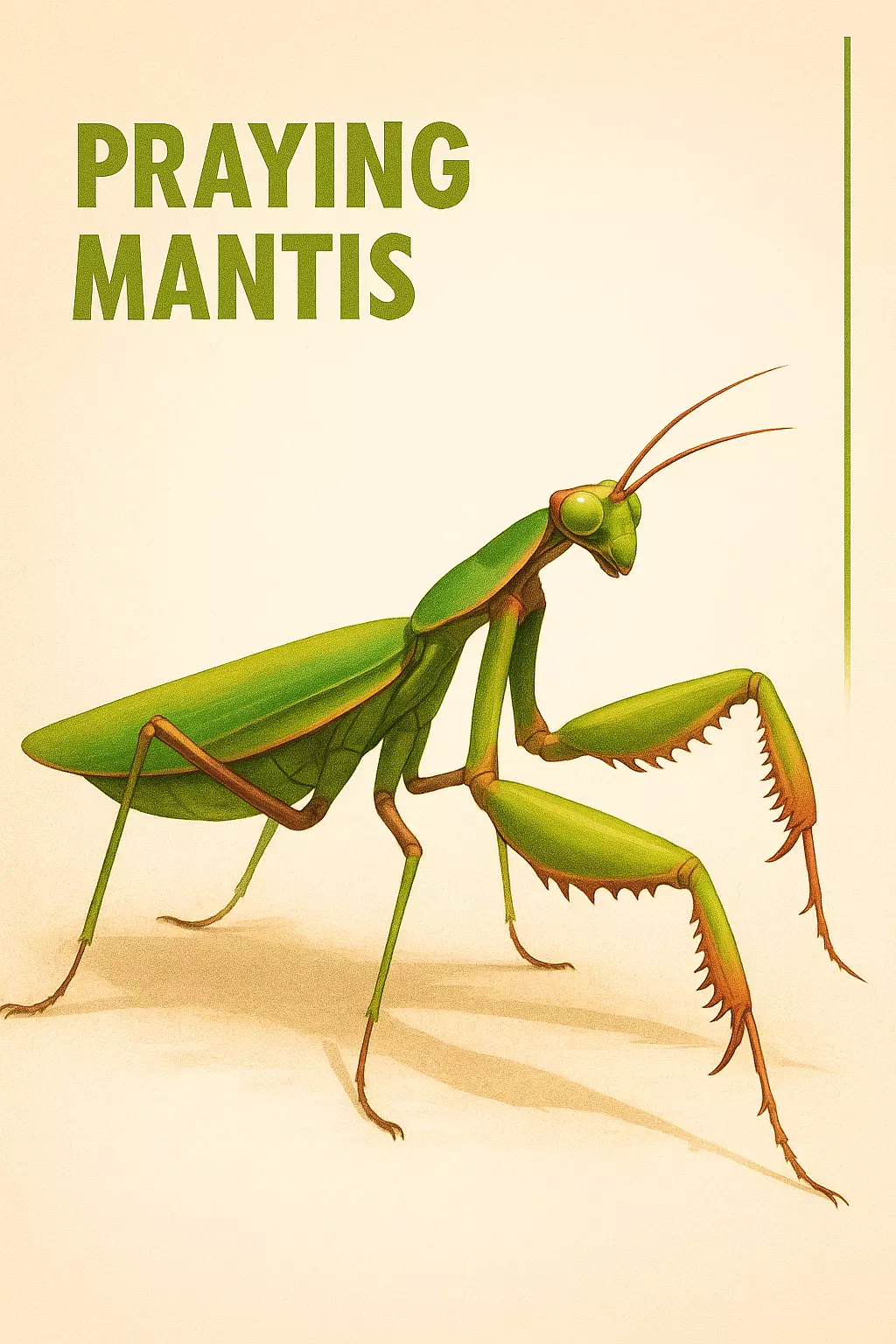 Praying Mantis 3D Model Low-poly 3D model_0
