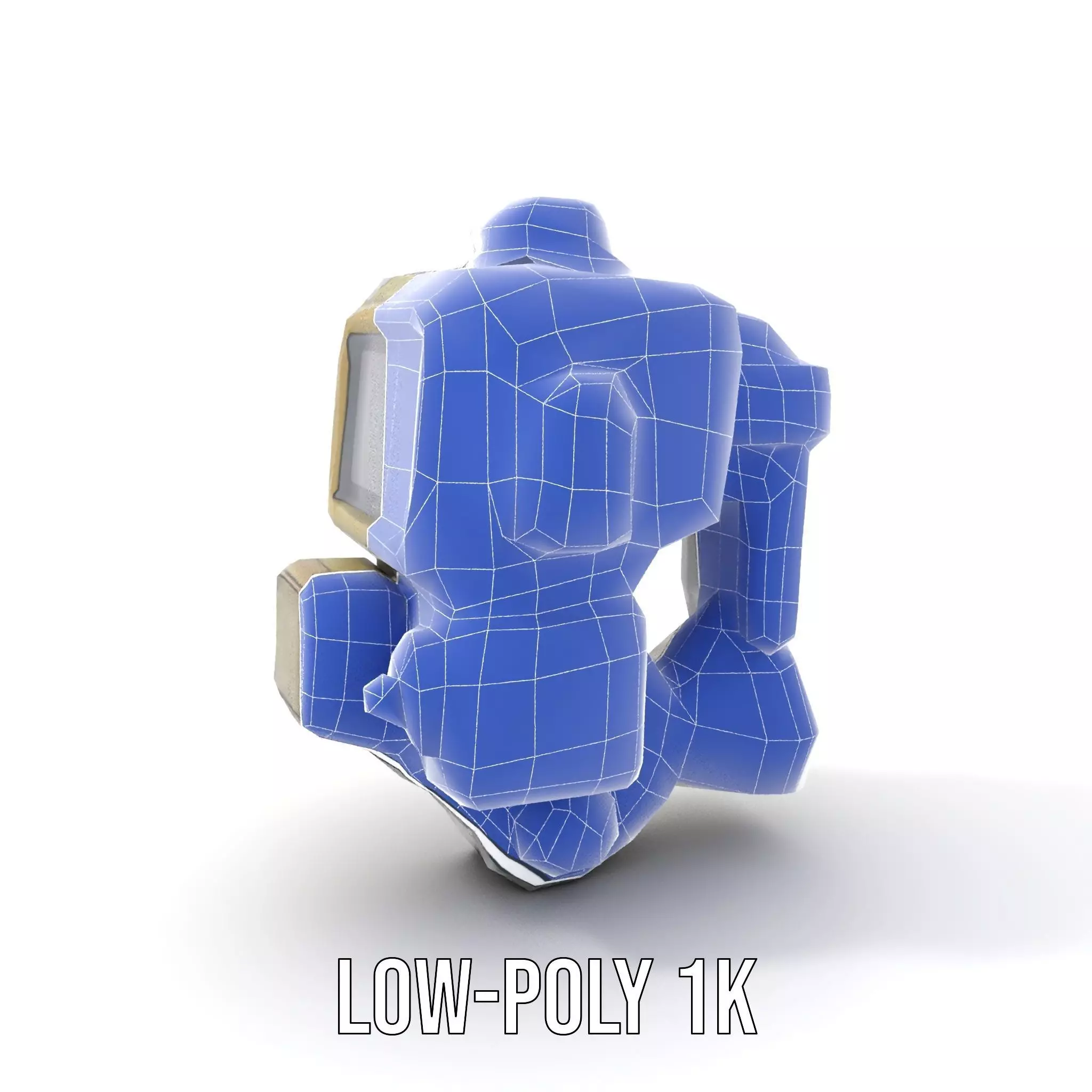 Retro Futuristic Wrist Gadget model pack with Interactive Screen Low-poly 3D model_19