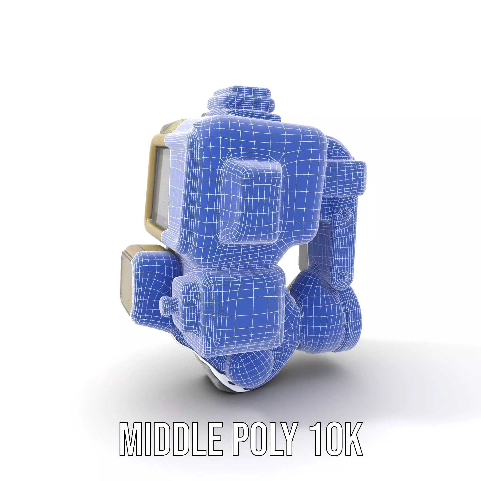 Retro Futuristic Wrist Gadget model pack with Interactive Screen Low-poly 3D model_18