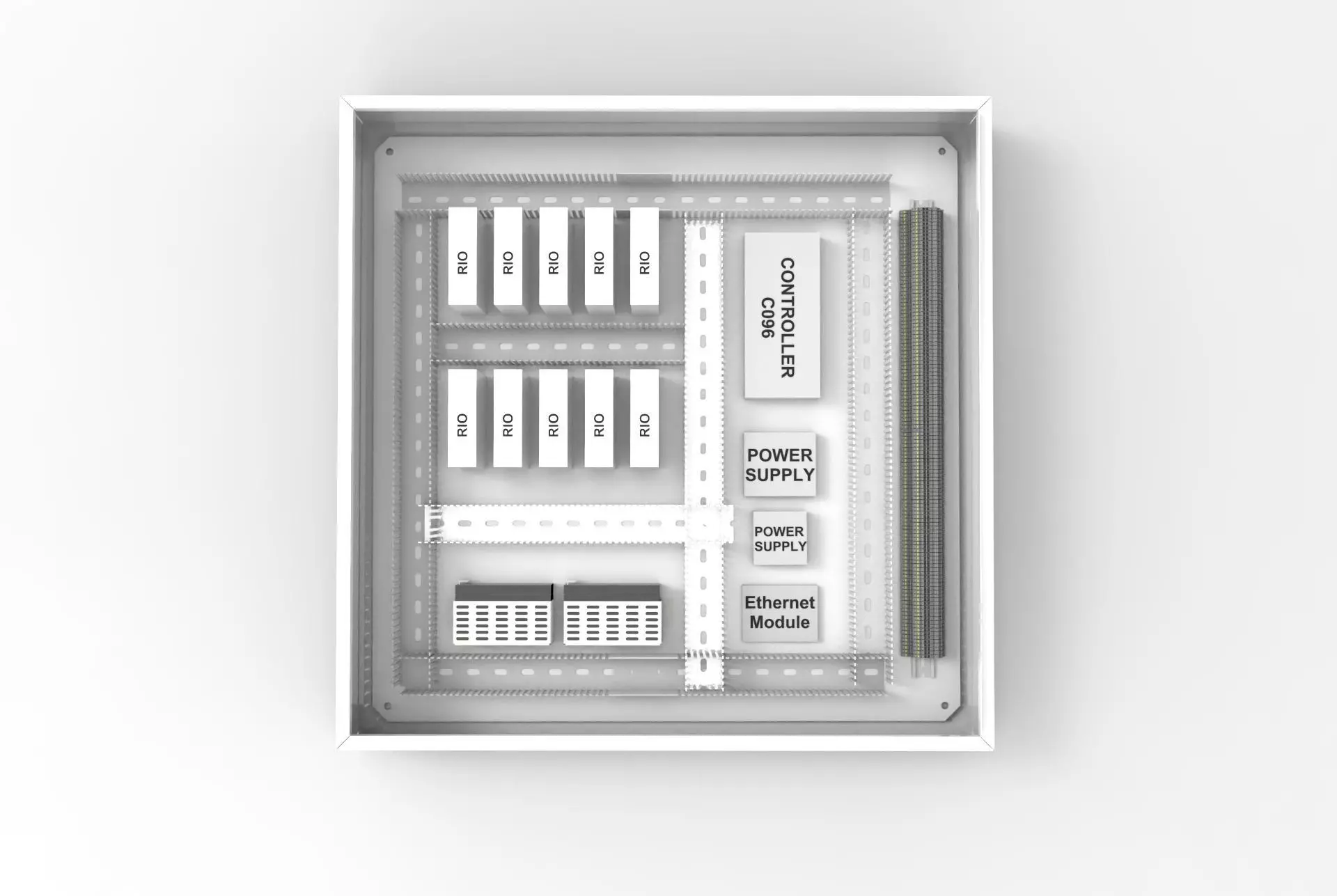 enclosure-3d- model Low-poly 3D model